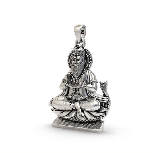 925 Sterling Silver Jhulelal Pendant