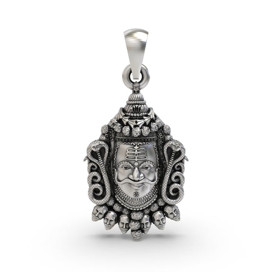 Silver Mahakal Pendant ujjain mahakaleshwar