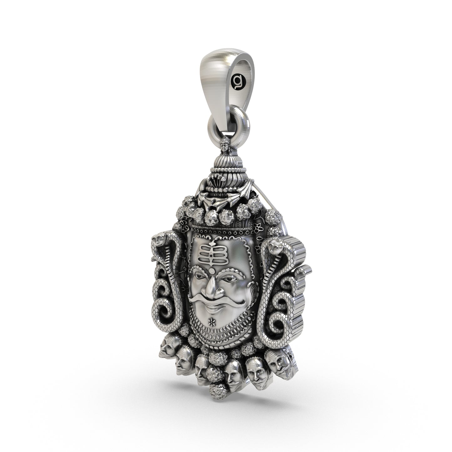 Silver Mahakal Pendant ujjain mahakaleshwar