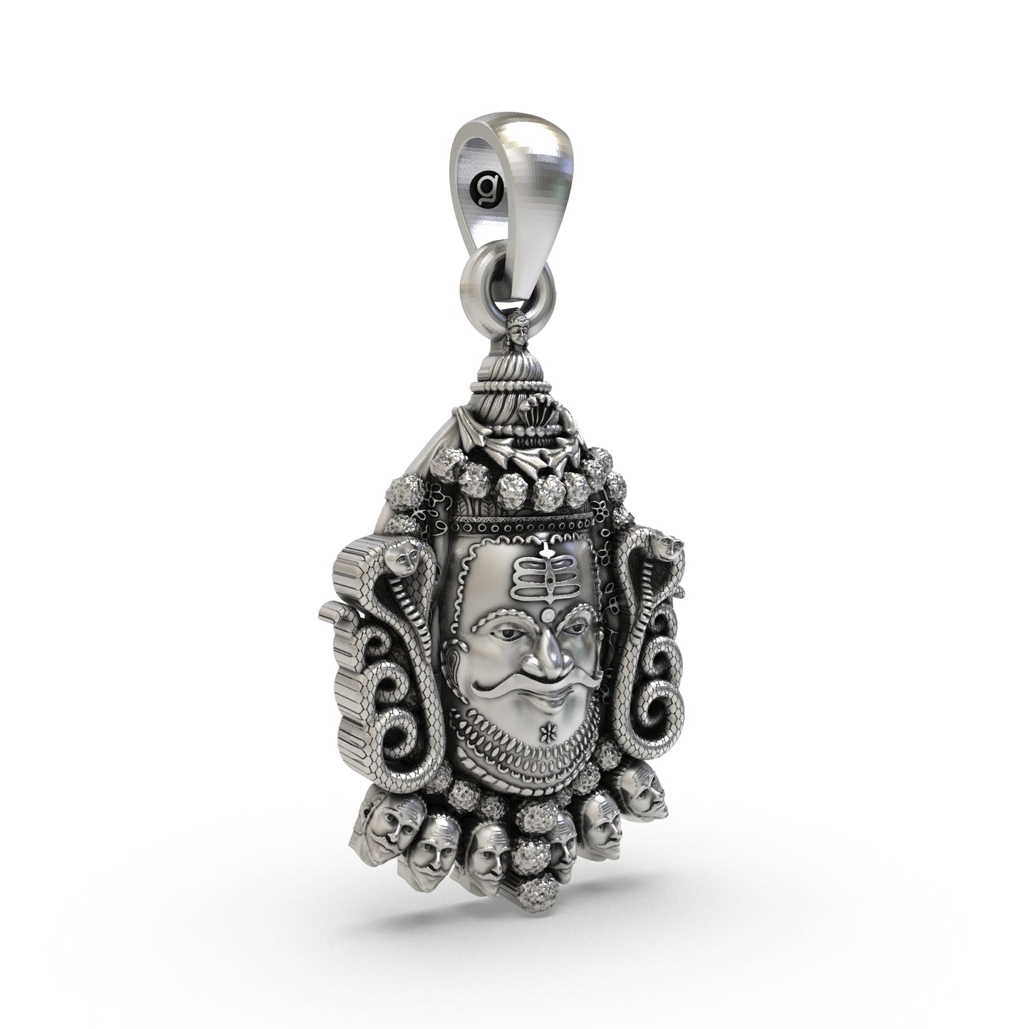 Silver Mahakal Pendant ujjain mahakaleshwar