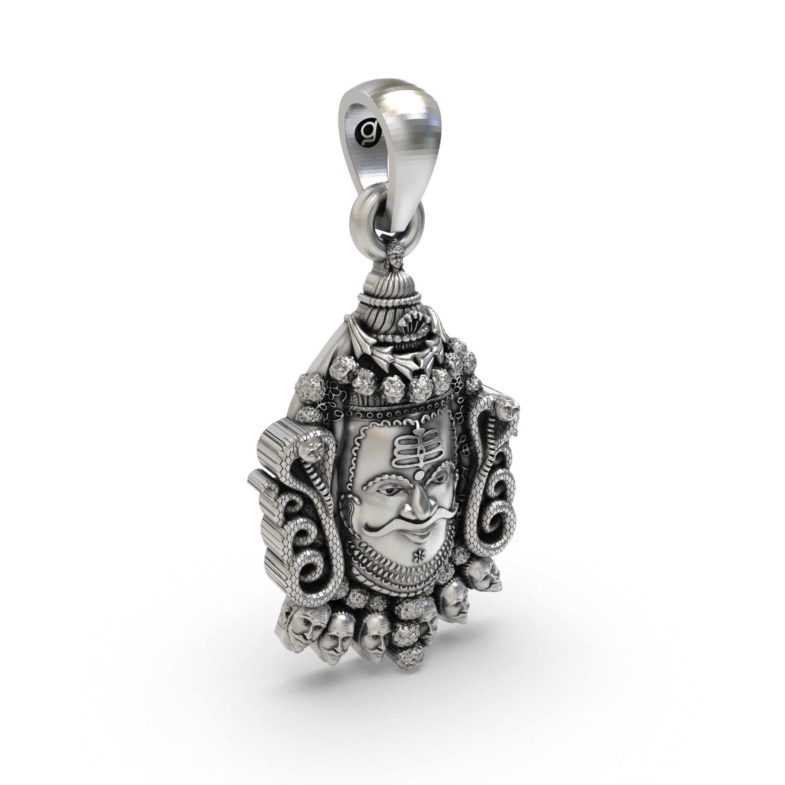 Silver Mahakal Pendant ujjain mahakaleshwar