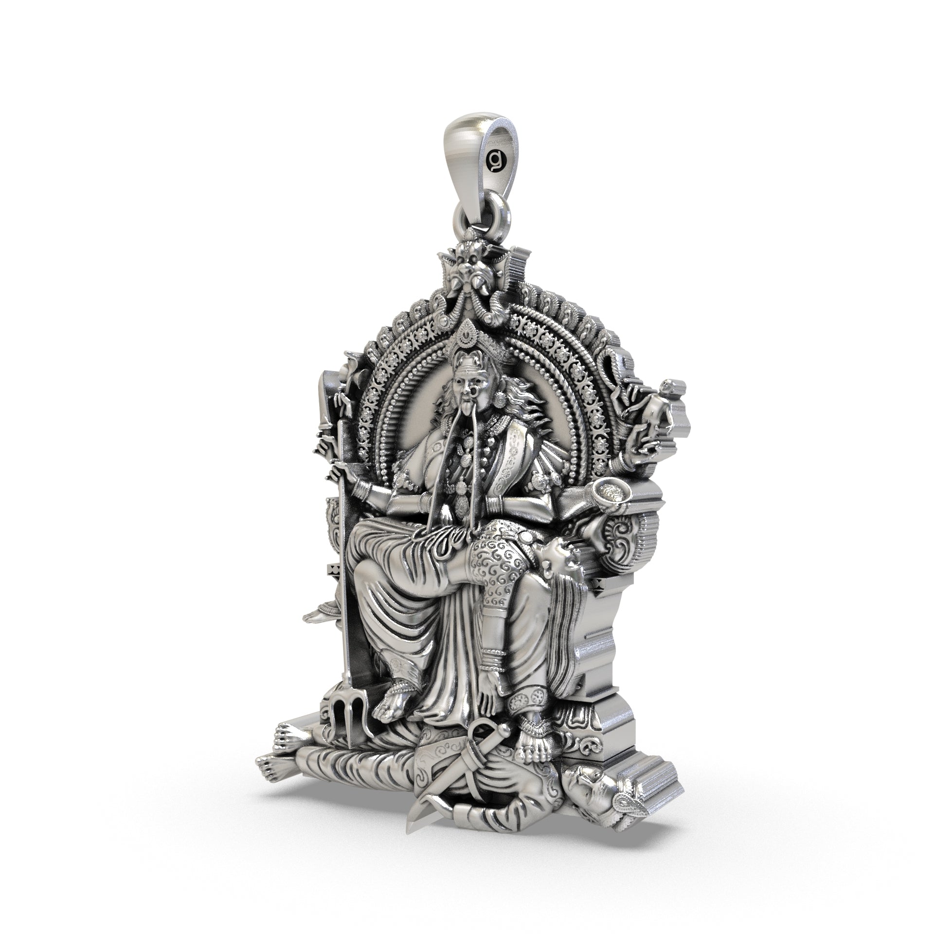 Periyachi Amman 925 Silver Pendant