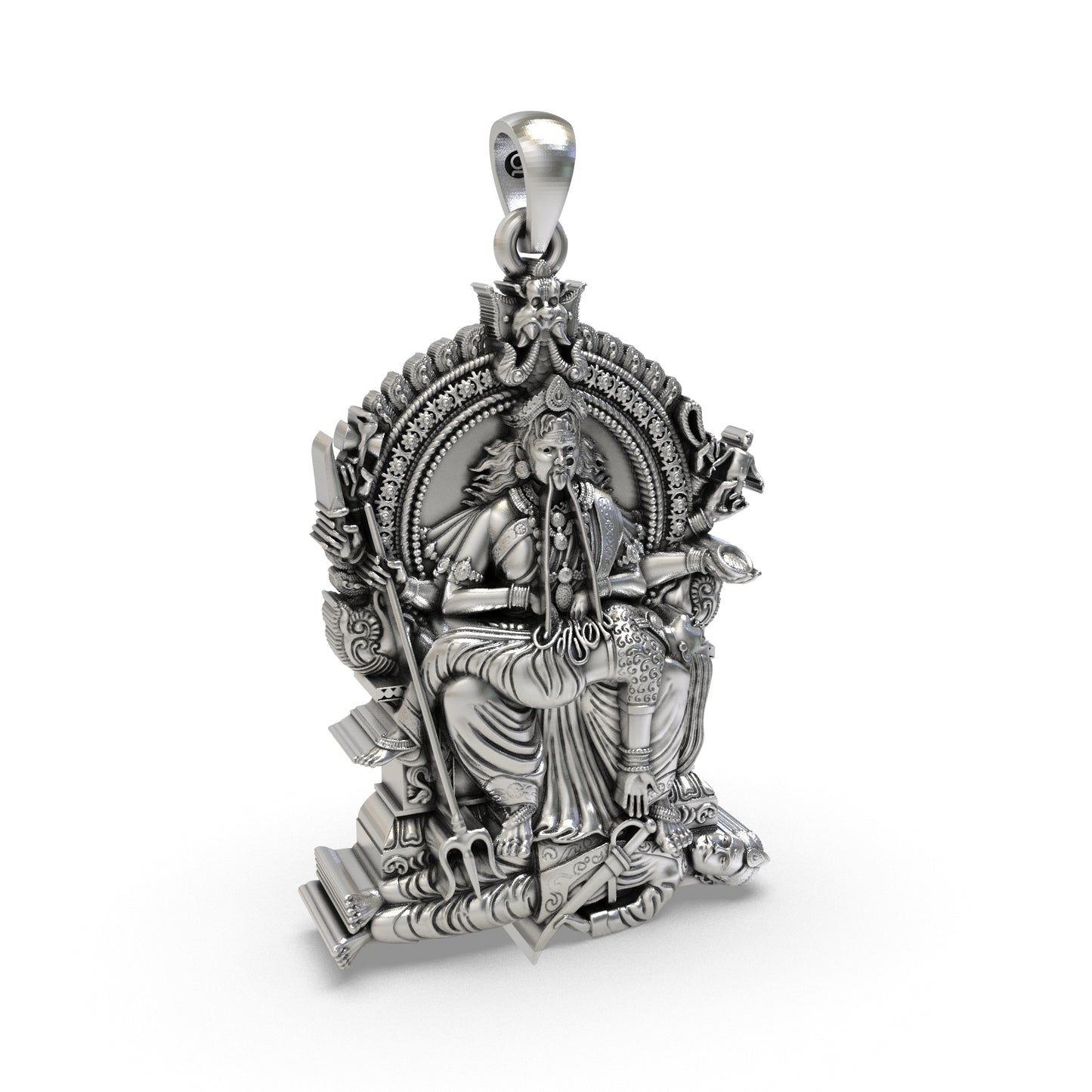 Periyachi Amman 925 Silver Pendant