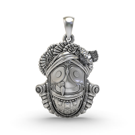 Silver Jagannath Pendant