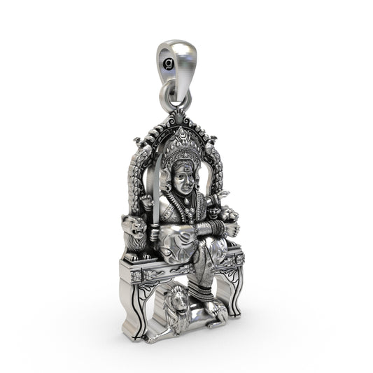 925 Silver But Bhavani Maa Pendant