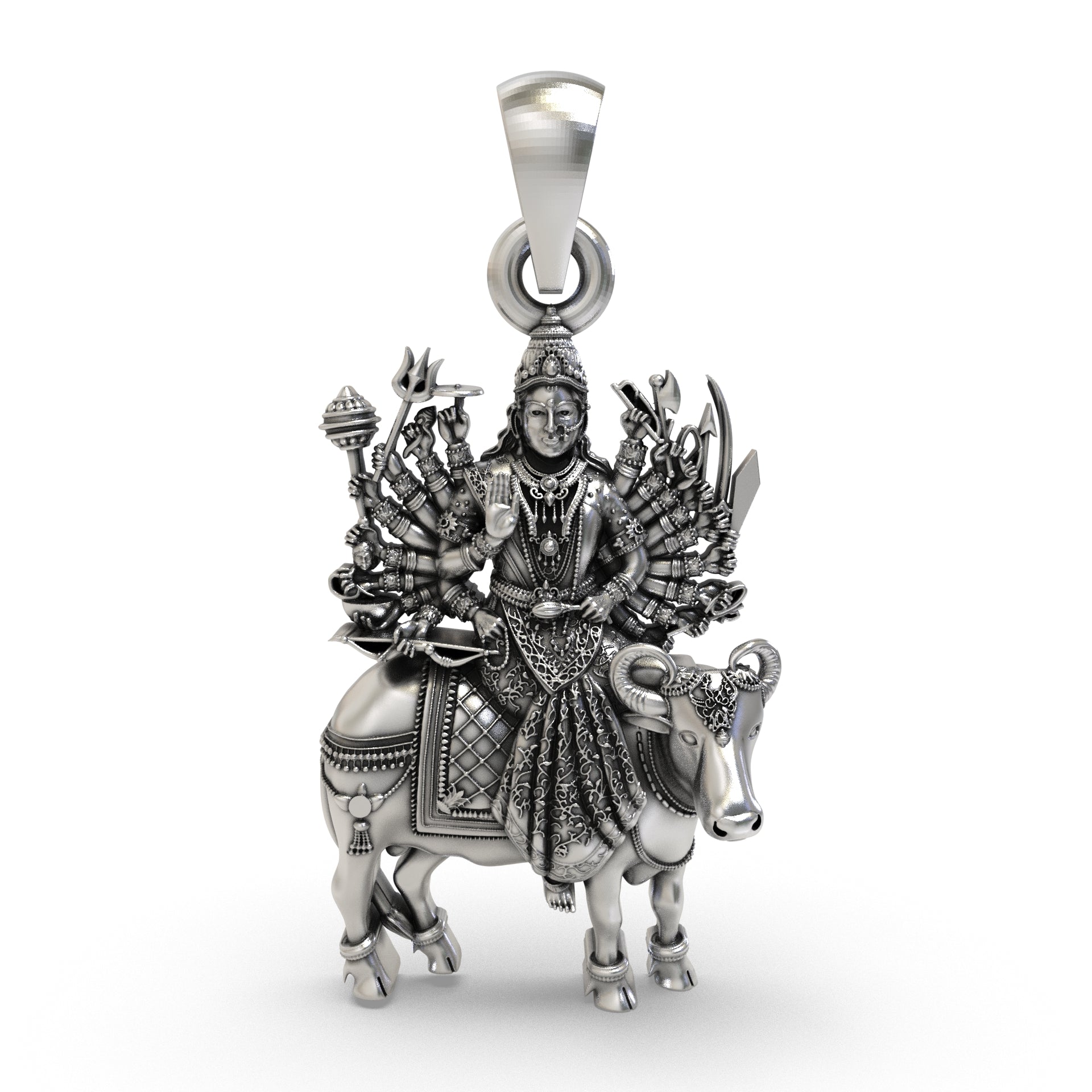 925 Sterling Silver Vihat Maa Pendant