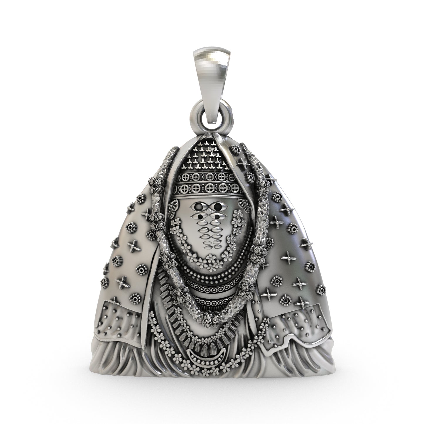 Silver Ashapura Mata Pendant