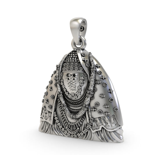 Silver Ashapura Mata Pendant