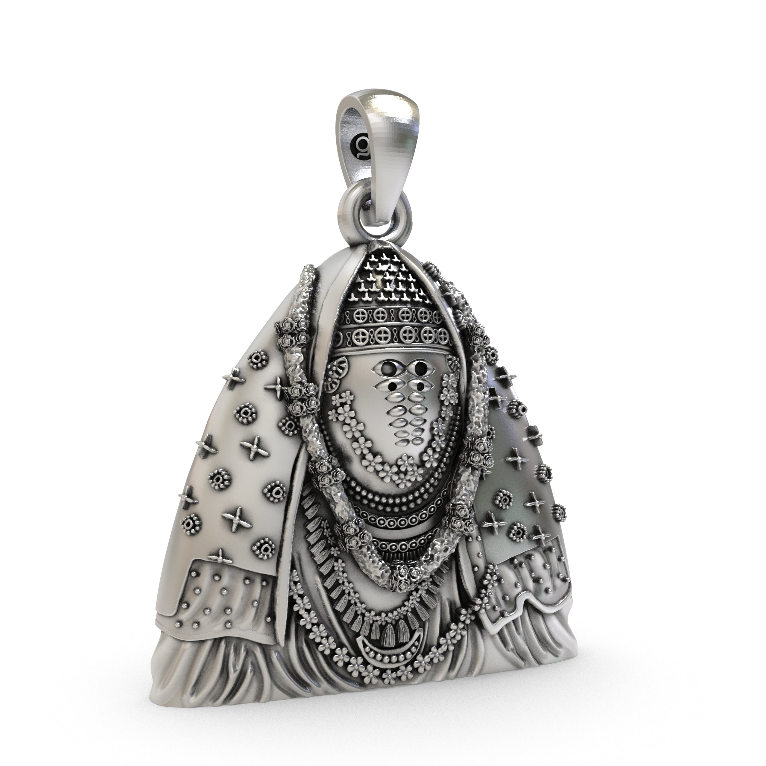 Silver Ashapura Mata Pendant