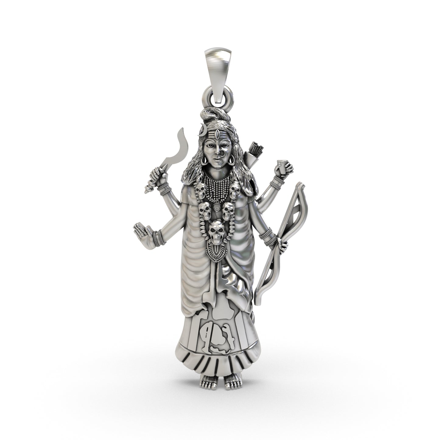 Silver Akhat Maa Pendant