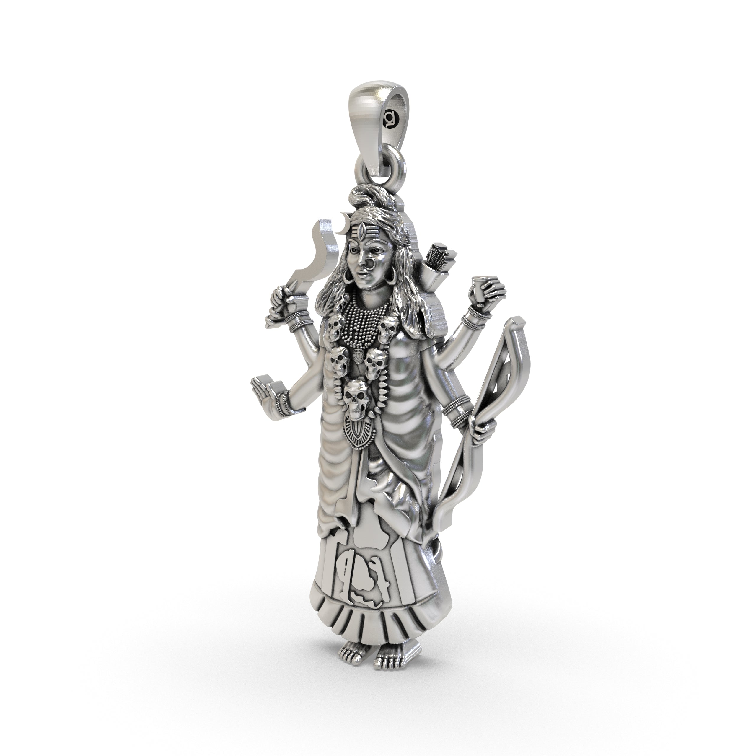 Silver Akhat Maa Pendant