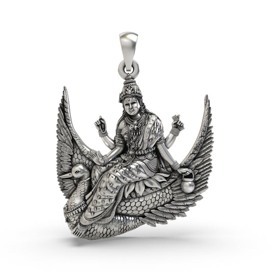 Silver Brahmani Maa Pendant