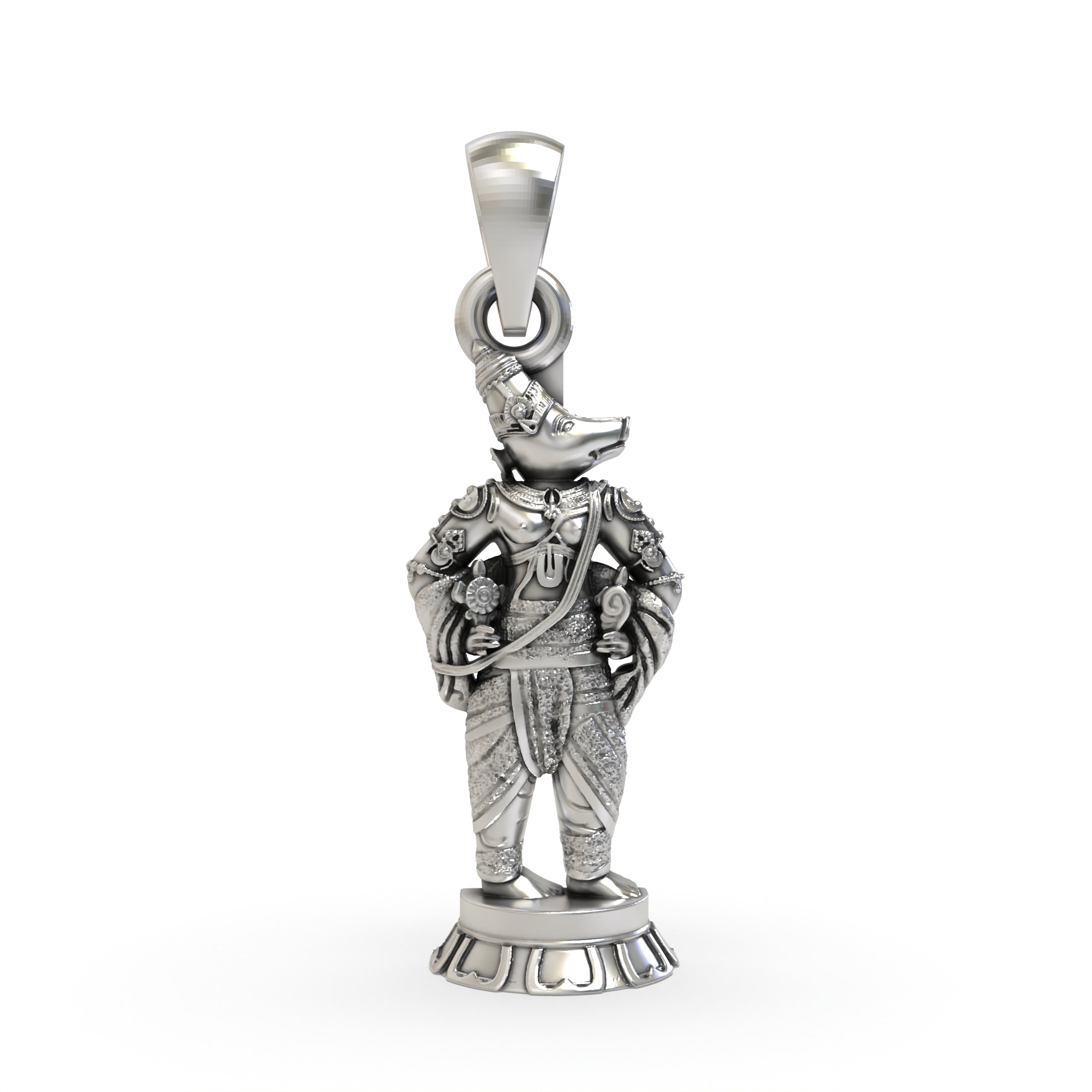 925 Silver Varaha Dev Pendant – Lord Vishnu’s Boar Avatar Necklace