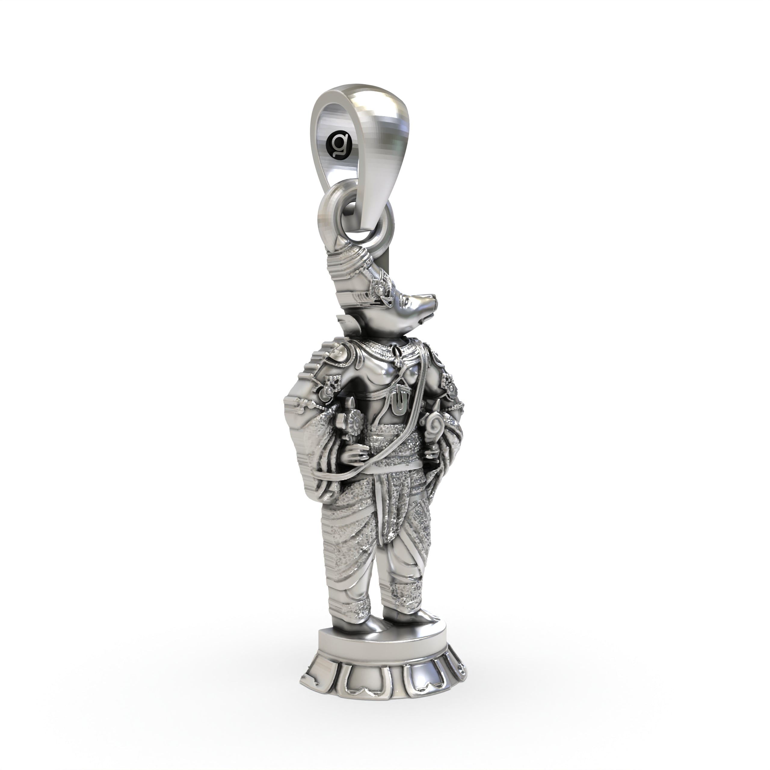 925 Silver Varaha Dev Pendant – Lord Vishnu’s Boar Avatar Necklace