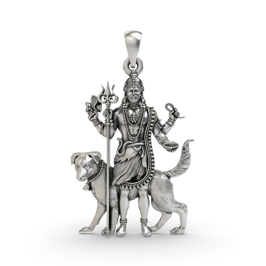 925 Silver Kaal Bhairav Pendant – Divine Protection & Strength