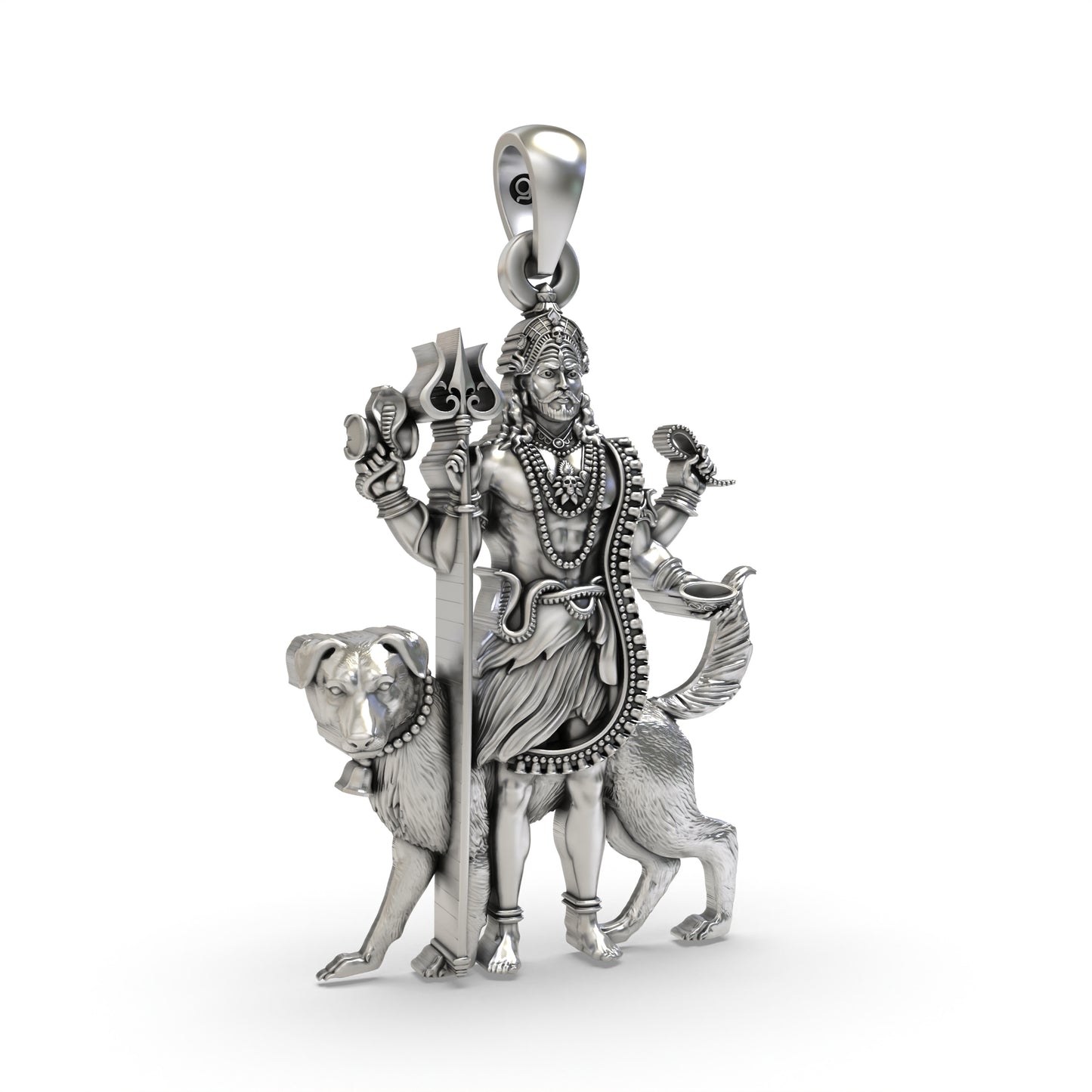 925 Silver Kaal Bhairav Pendant – Divine Protection & Strength