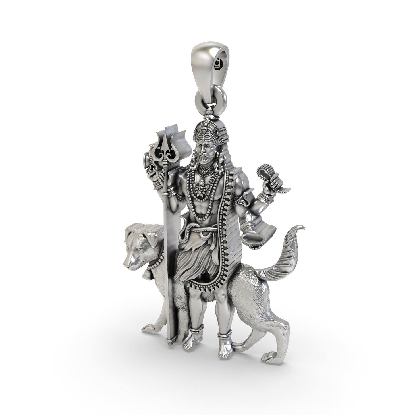 925 Silver Kaal Bhairav Pendant – Divine Protection & Strength