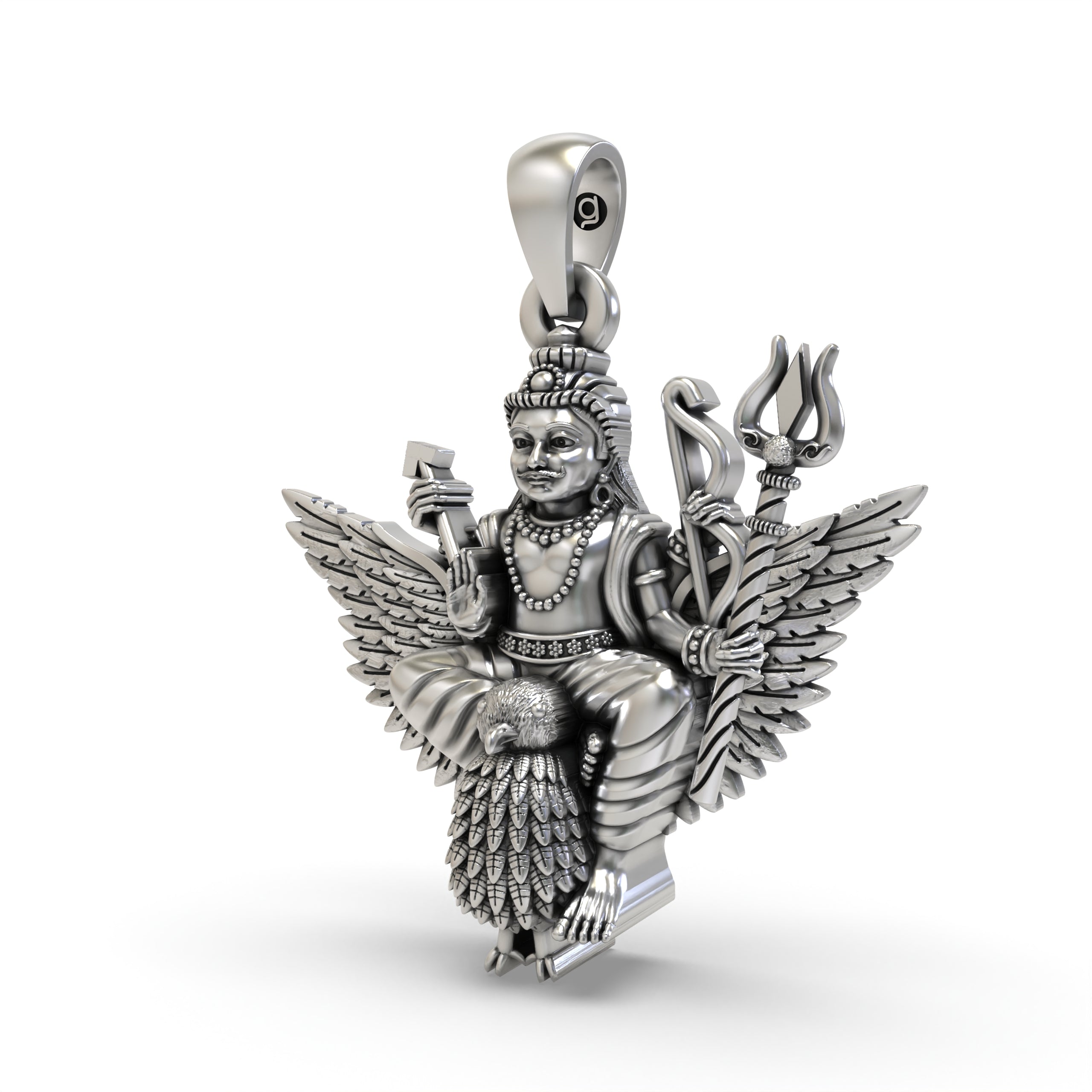 925 Silver Shani Dev Pendant – Lord Shani Jewelry | Saturn God Pendant
