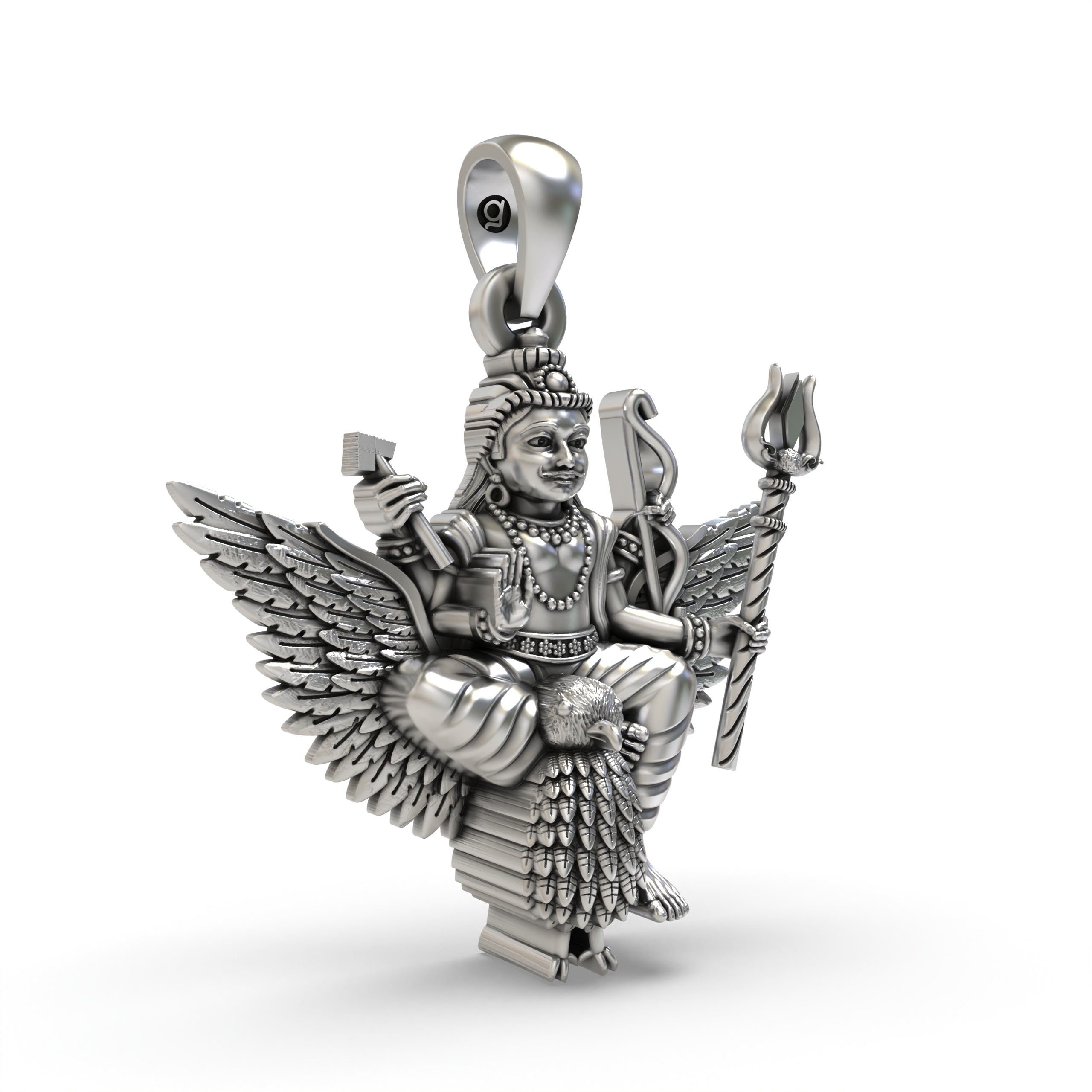 925 Silver Shani Dev Pendant – Lord Shani Jewelry | Saturn God Pendant