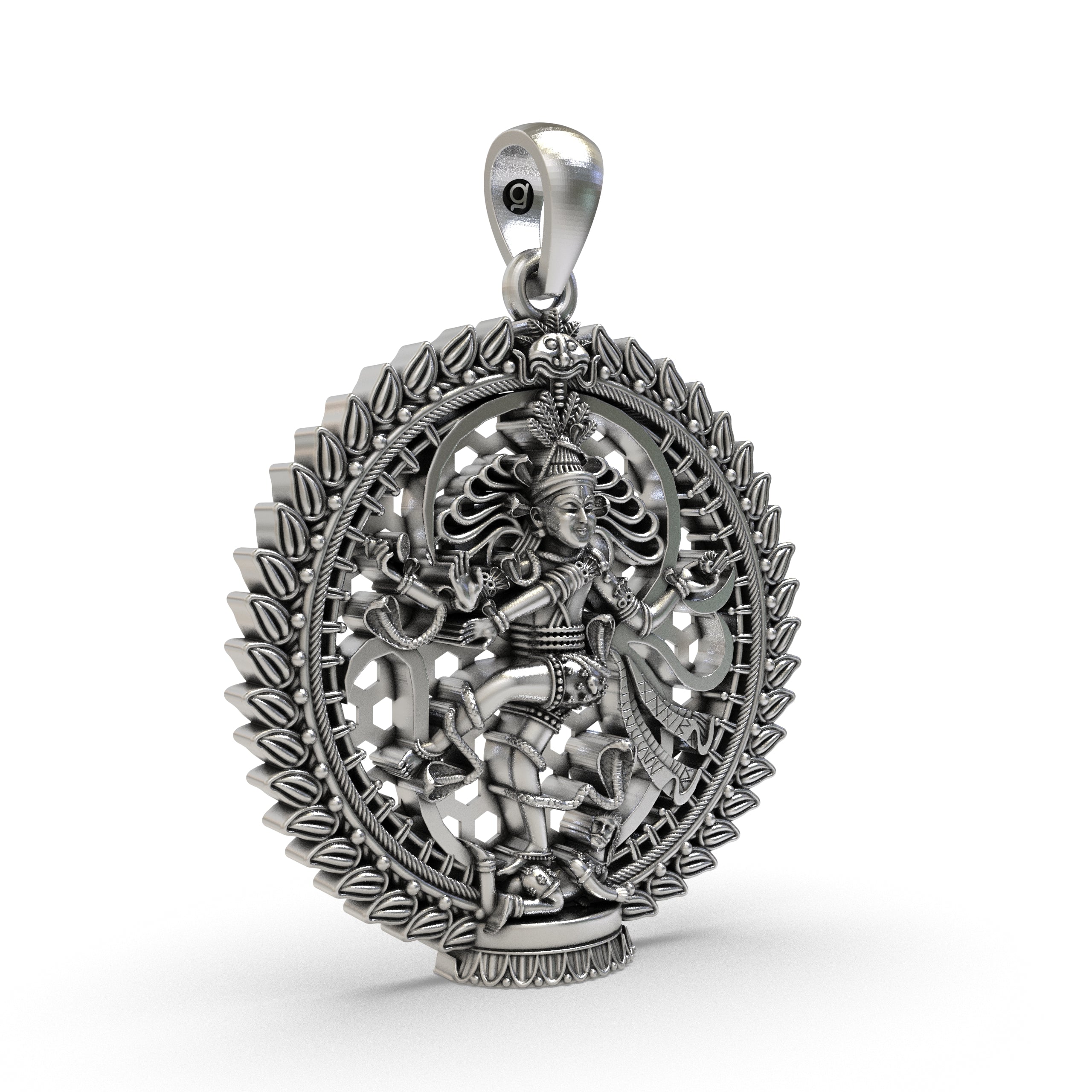 925 Silver Nataraja Pendant – Lord Shiva Dancing Form
