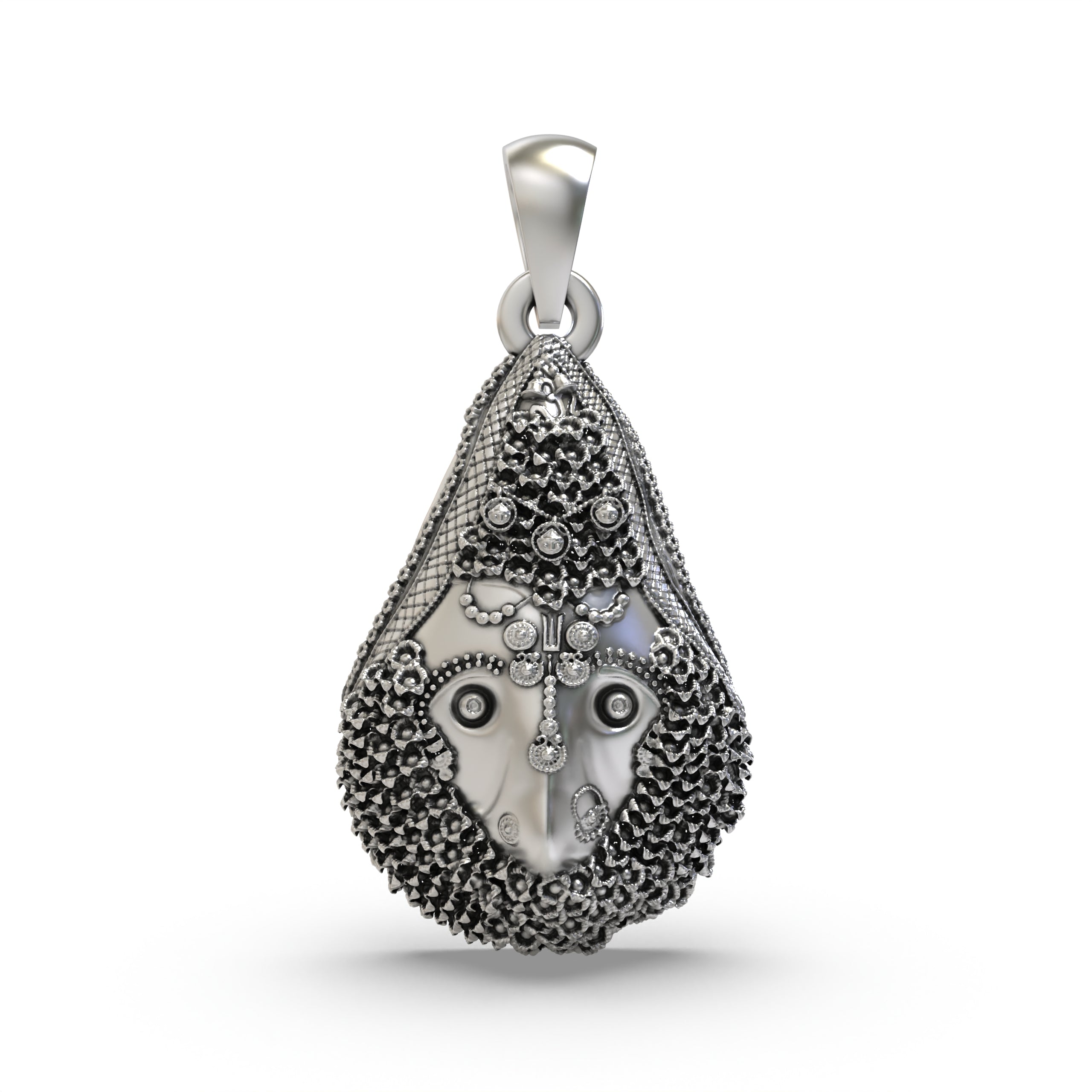 925 Silver Delhi Kali Maa Pendant – Fierce Goddess Kali Spiritual Jewelry