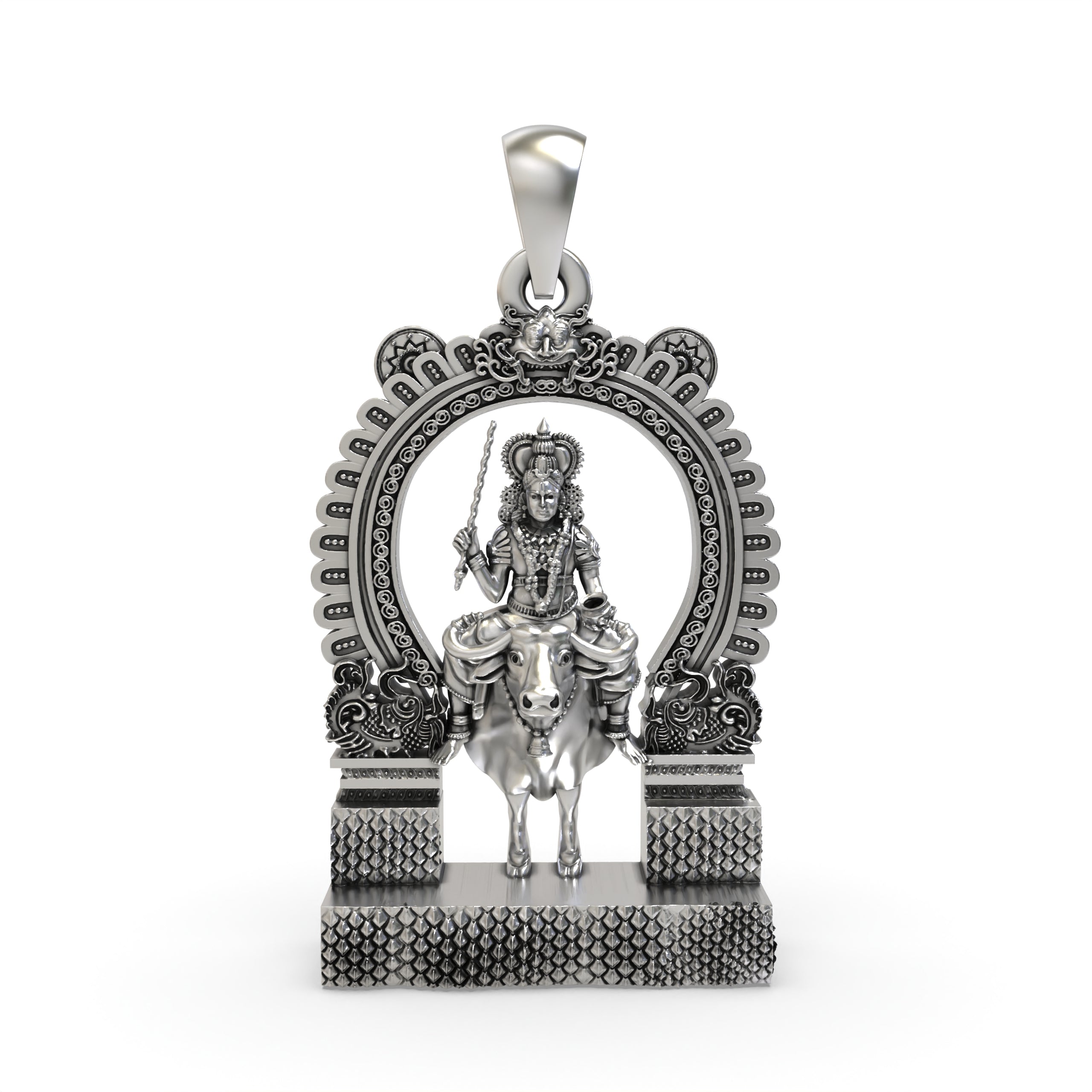 925 Silver Vishnumaya Swami Pendant – Divine Protection Amulet | Chathan Swamy Devotional Jewelry | South Indian God Pendant