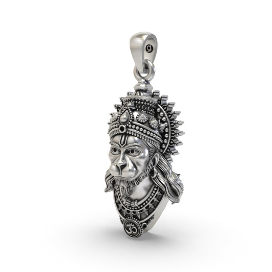 925 Silver Hanumanji Pendant