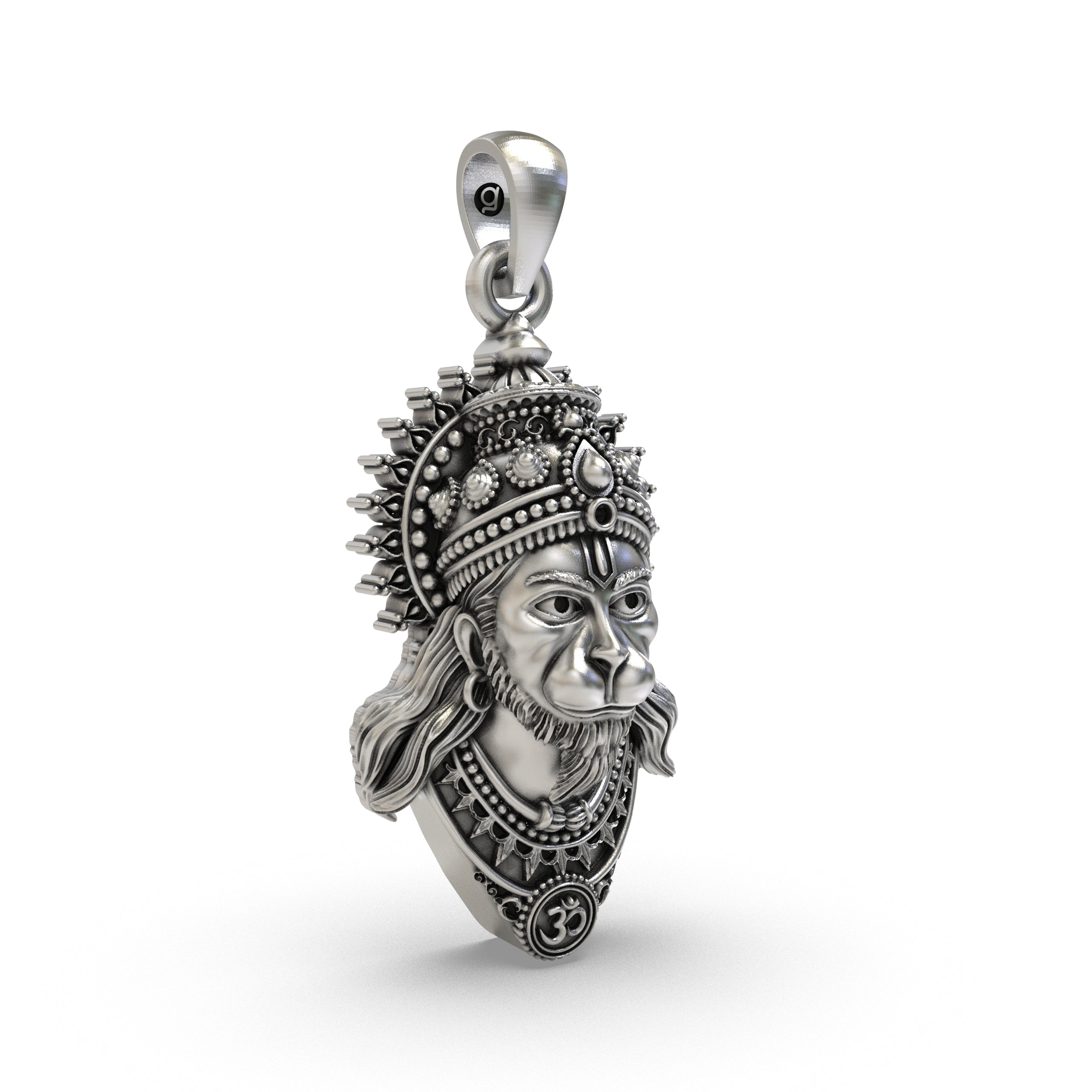 925 Silver Hanumanji Pendant