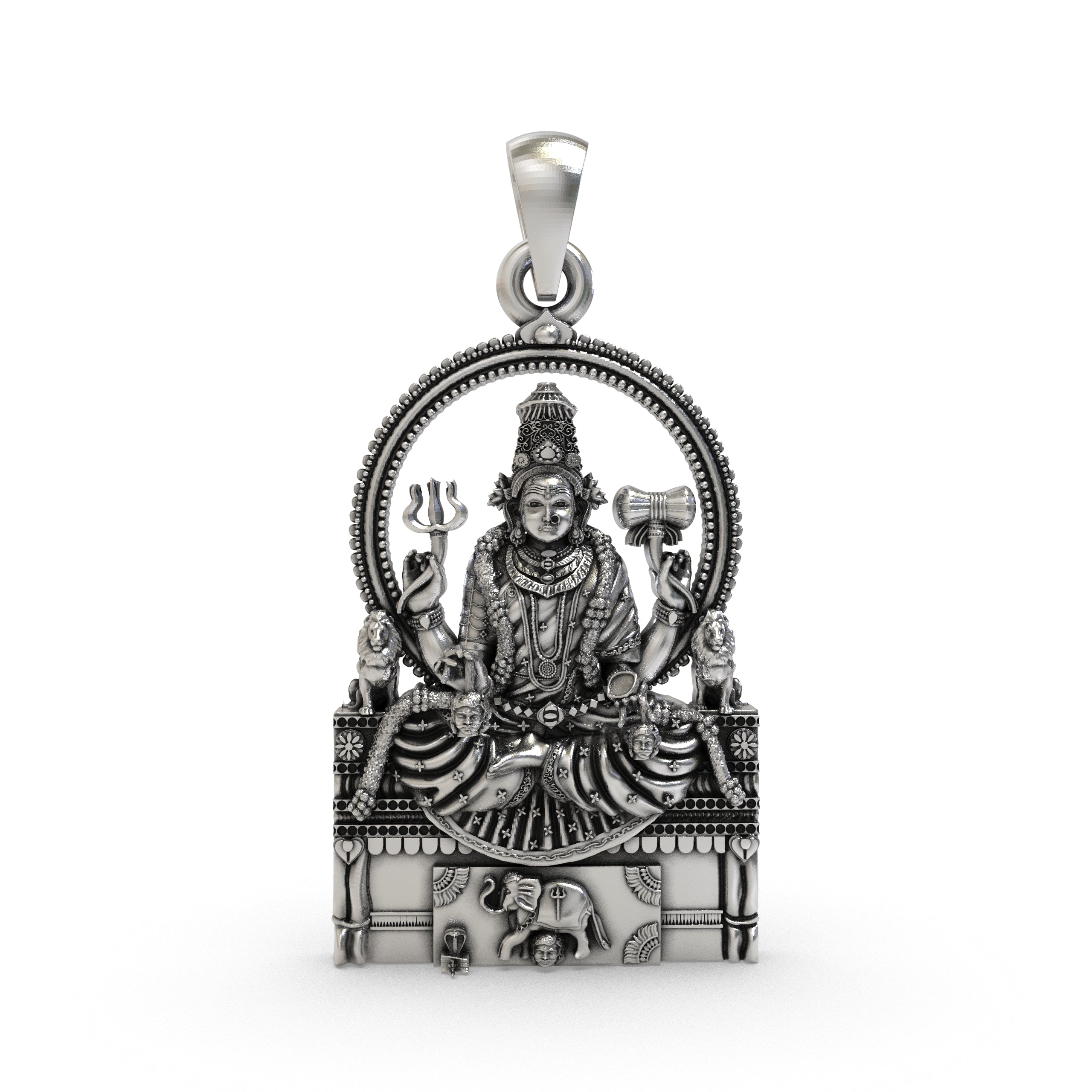 925 Silver Sri Mannamma Devi Pendant