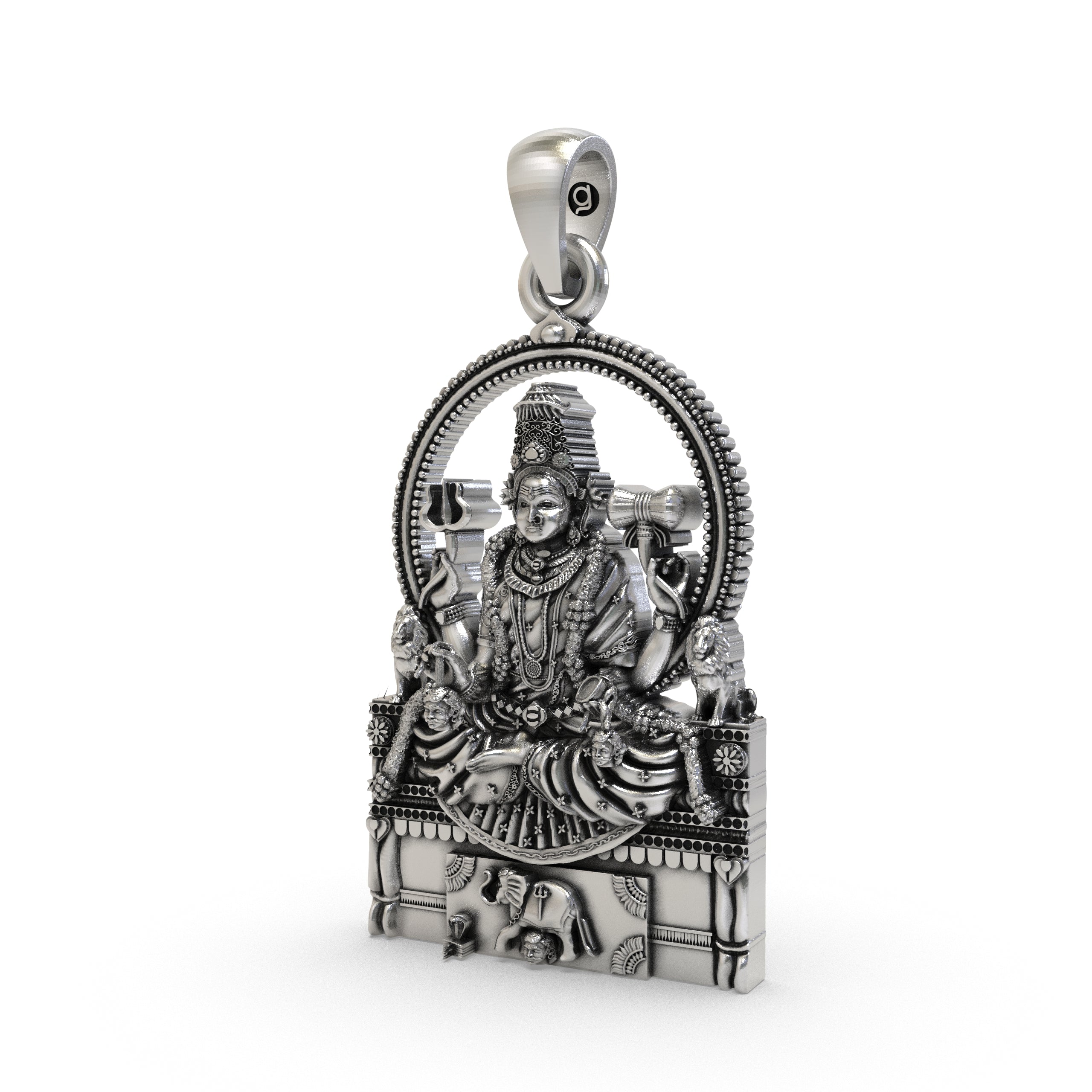 925 Silver Sri Mannamma Devi Pendant