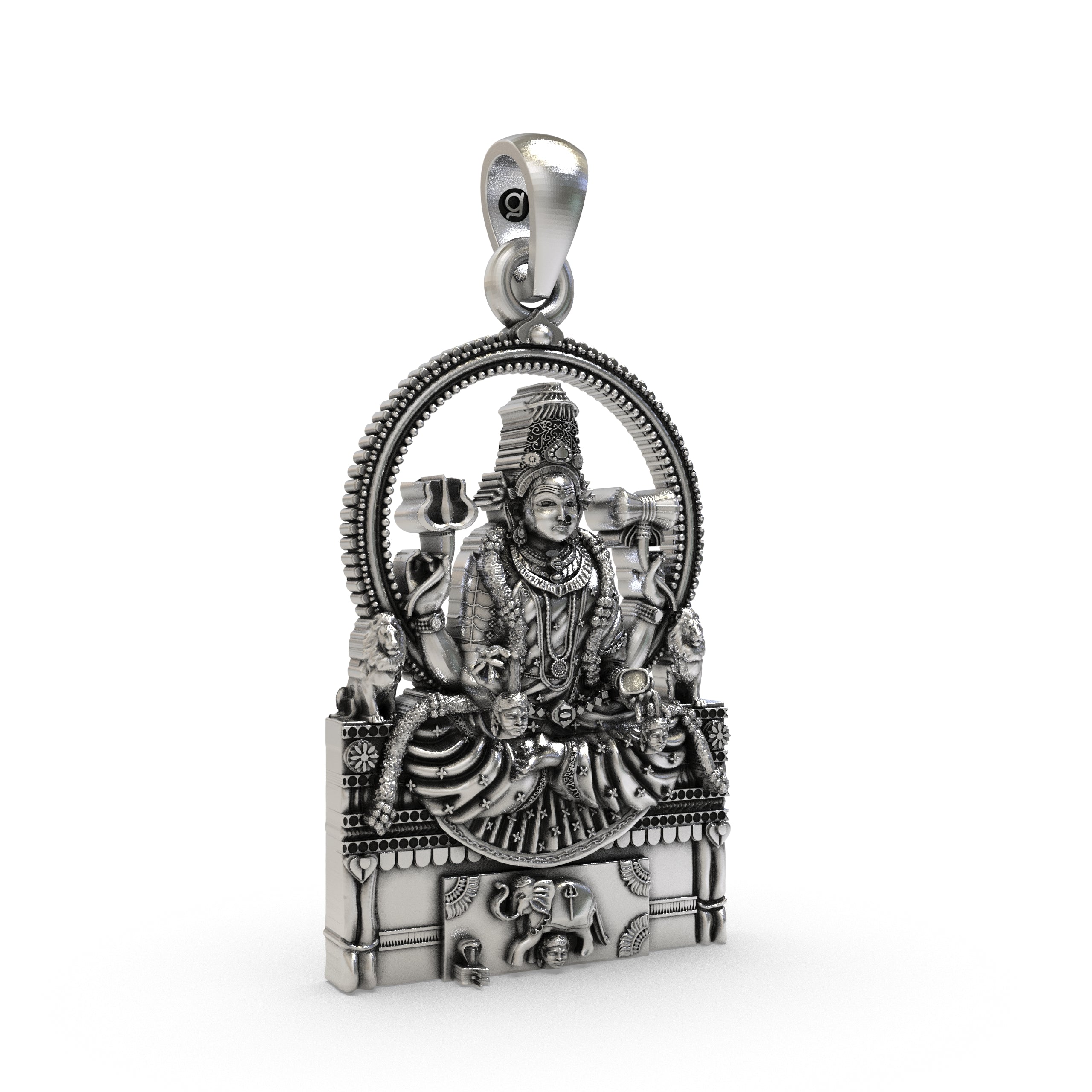 925 Silver Sri Mannamma Devi Pendant