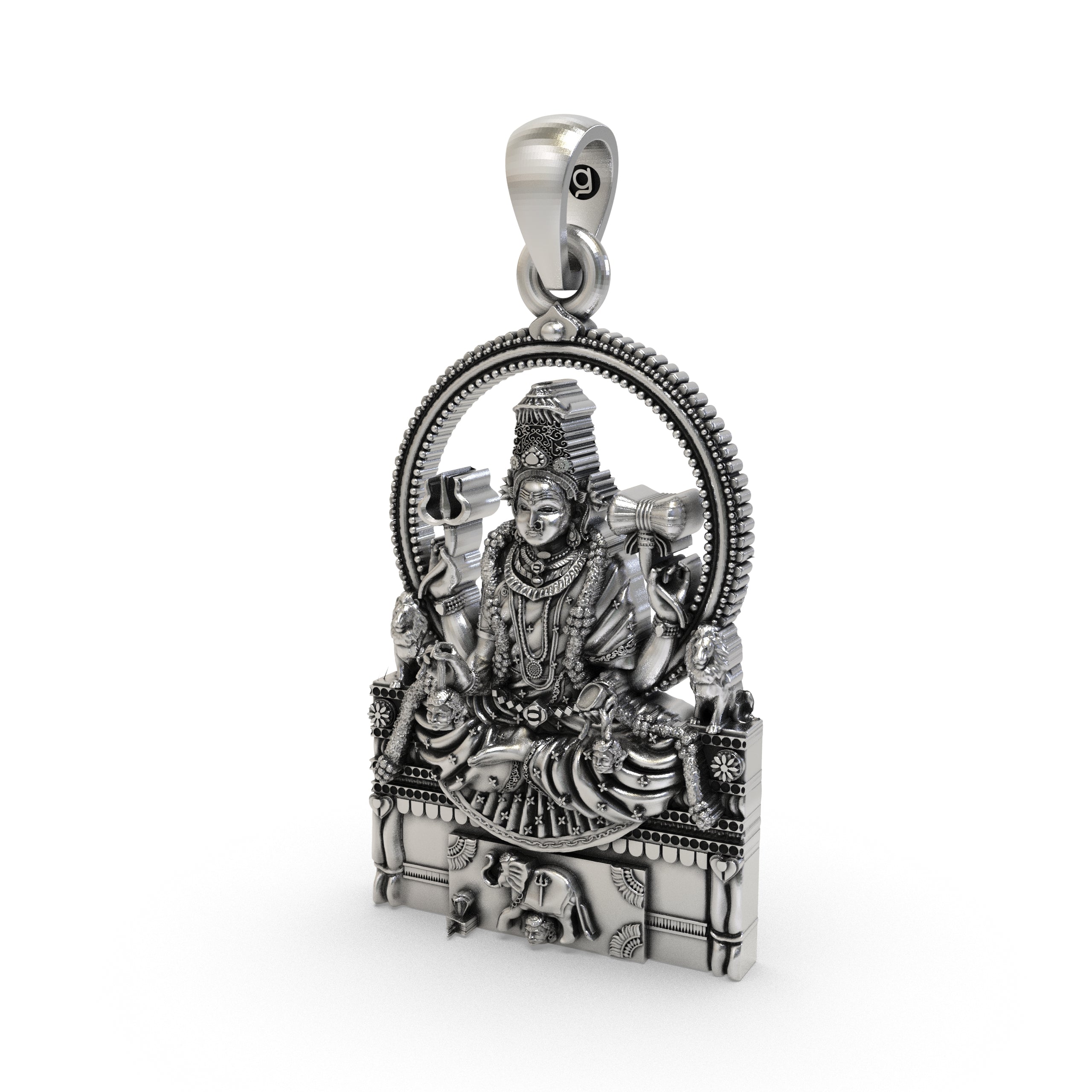 925 Silver Sri Mannamma Devi Pendant