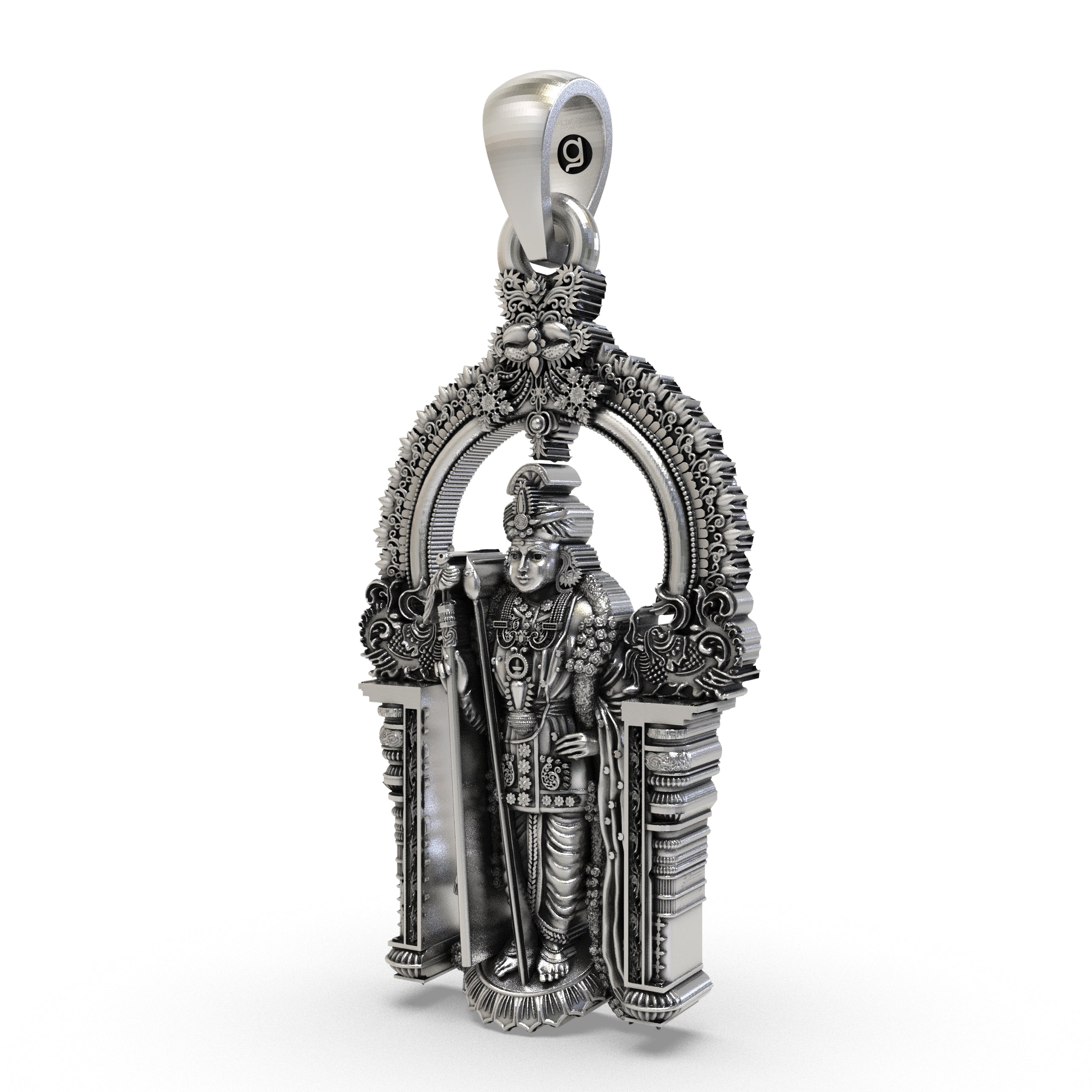 925 Silver Arulmigu Dhandayuthapani Swamy Pendant