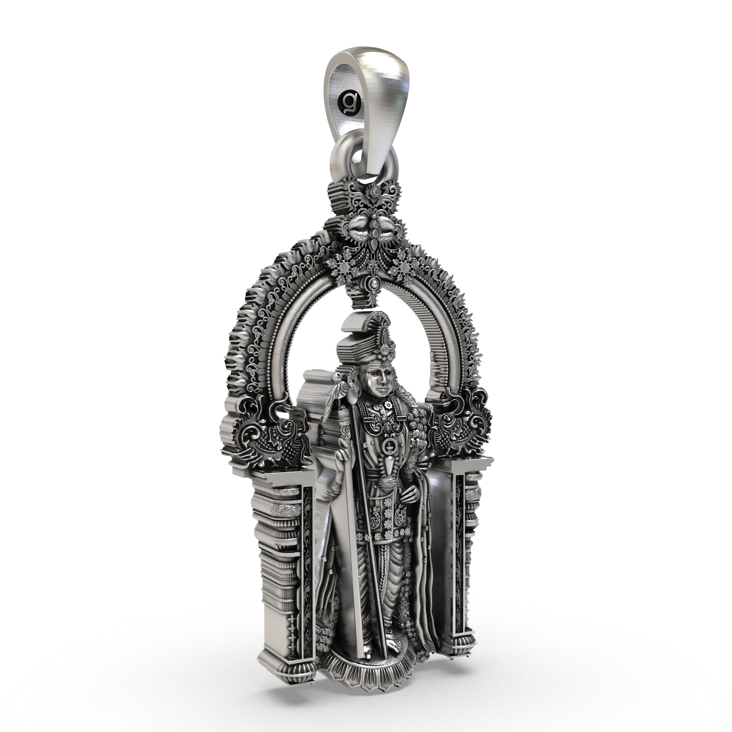 925 Silver Arulmigu Dhandayuthapani Swamy Pendant