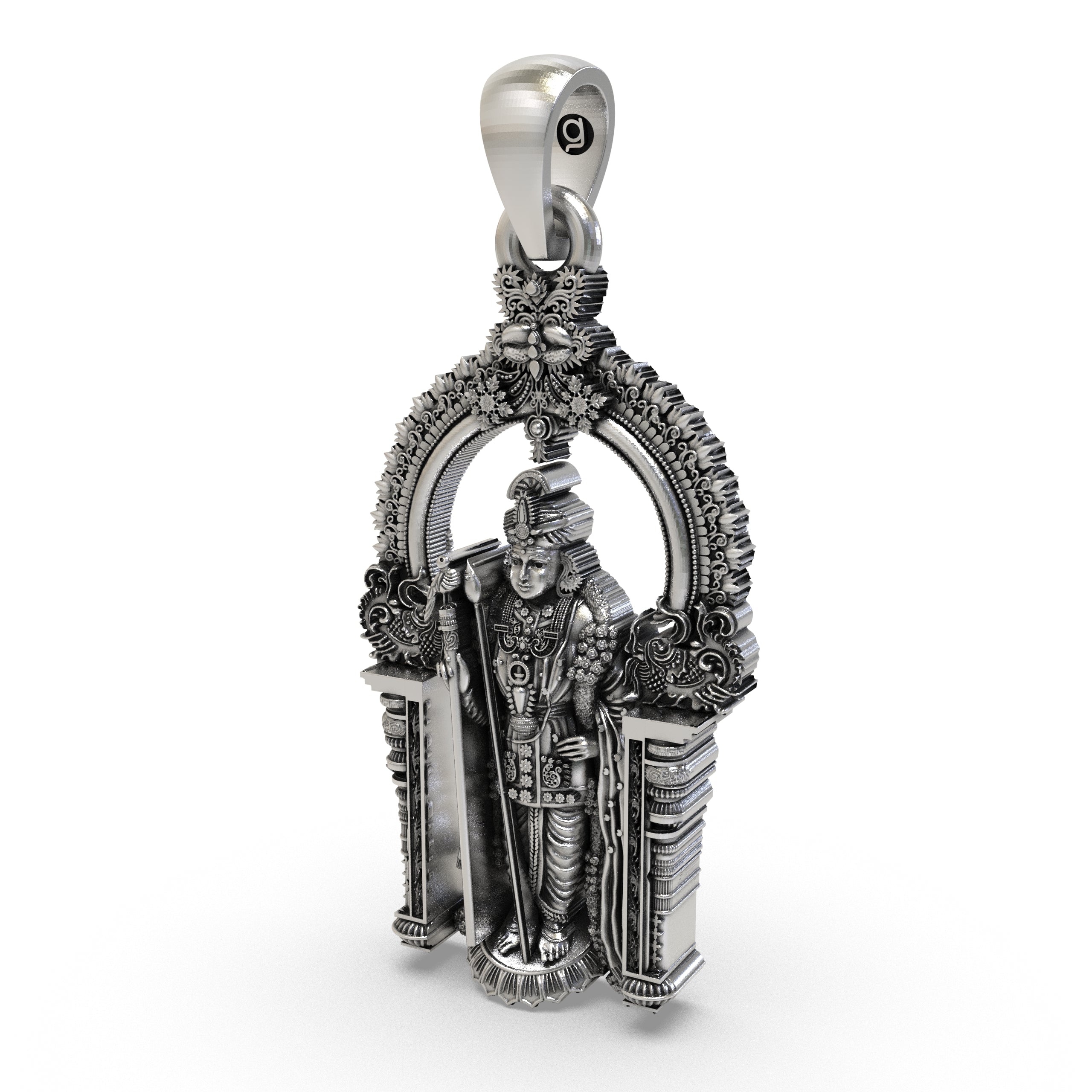 925 Silver Arulmigu Dhandayuthapani Swamy Pendant