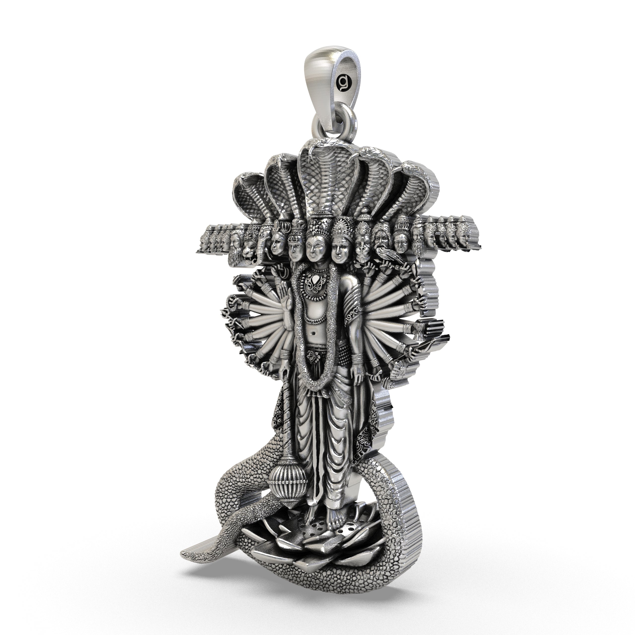 925 Silver Lord Vishnu Pendant