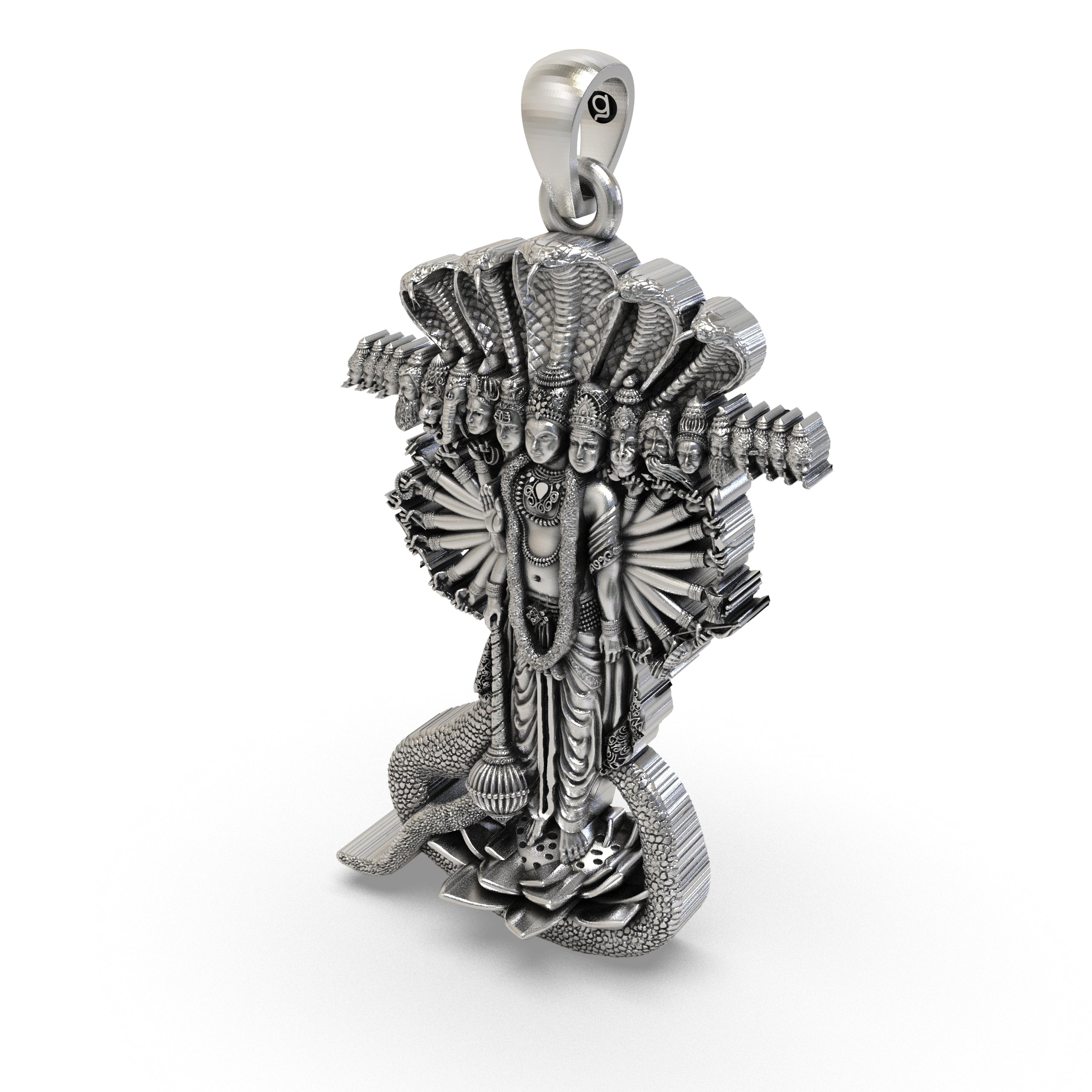 925 Silver Lord Vishnu Pendant