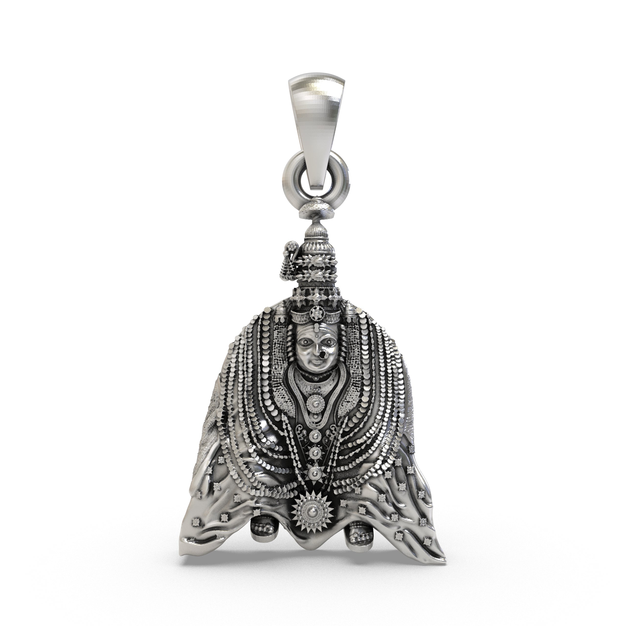 925 Silver Tulja Bhavani Pendant