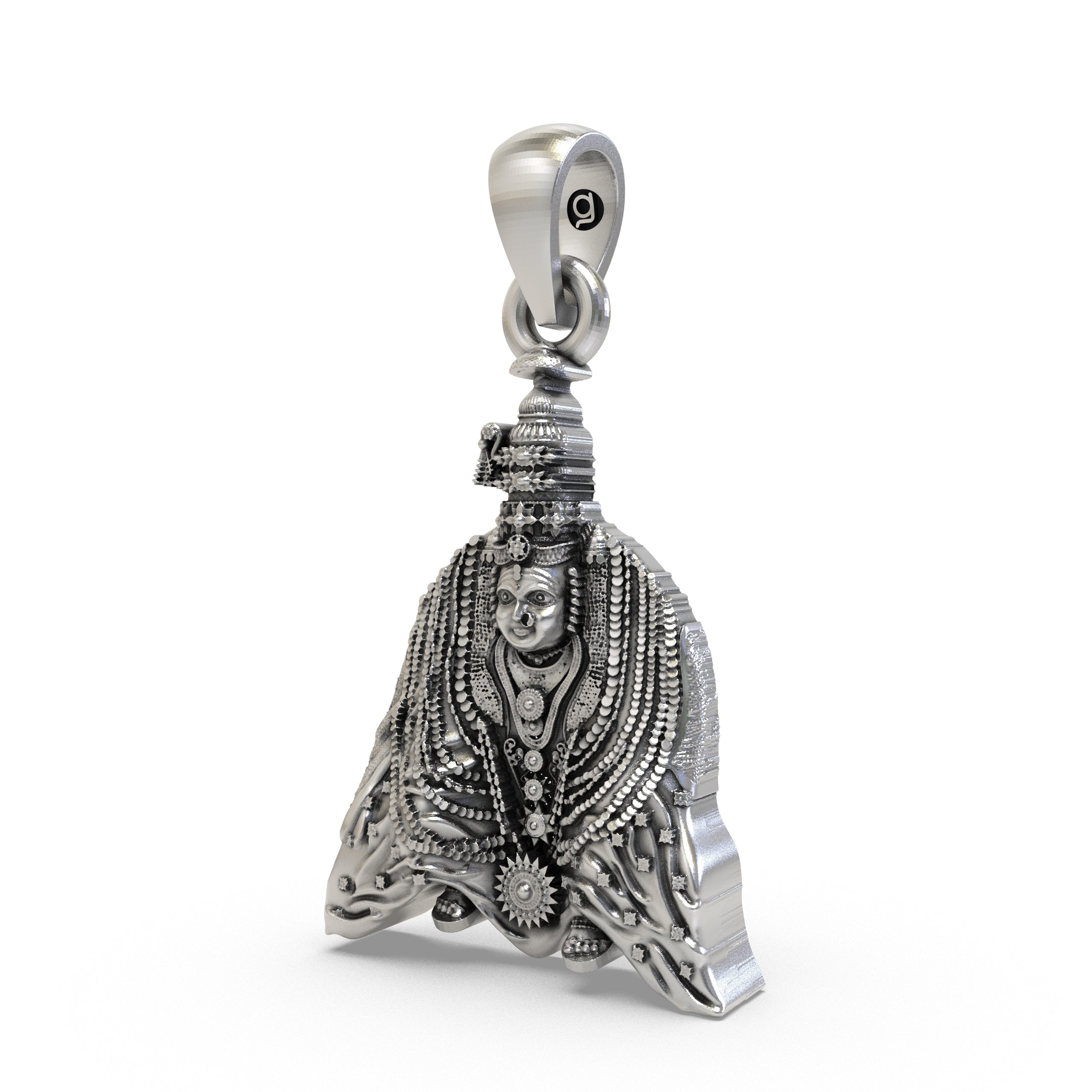 925 Silver Tulja Bhavani Pendant