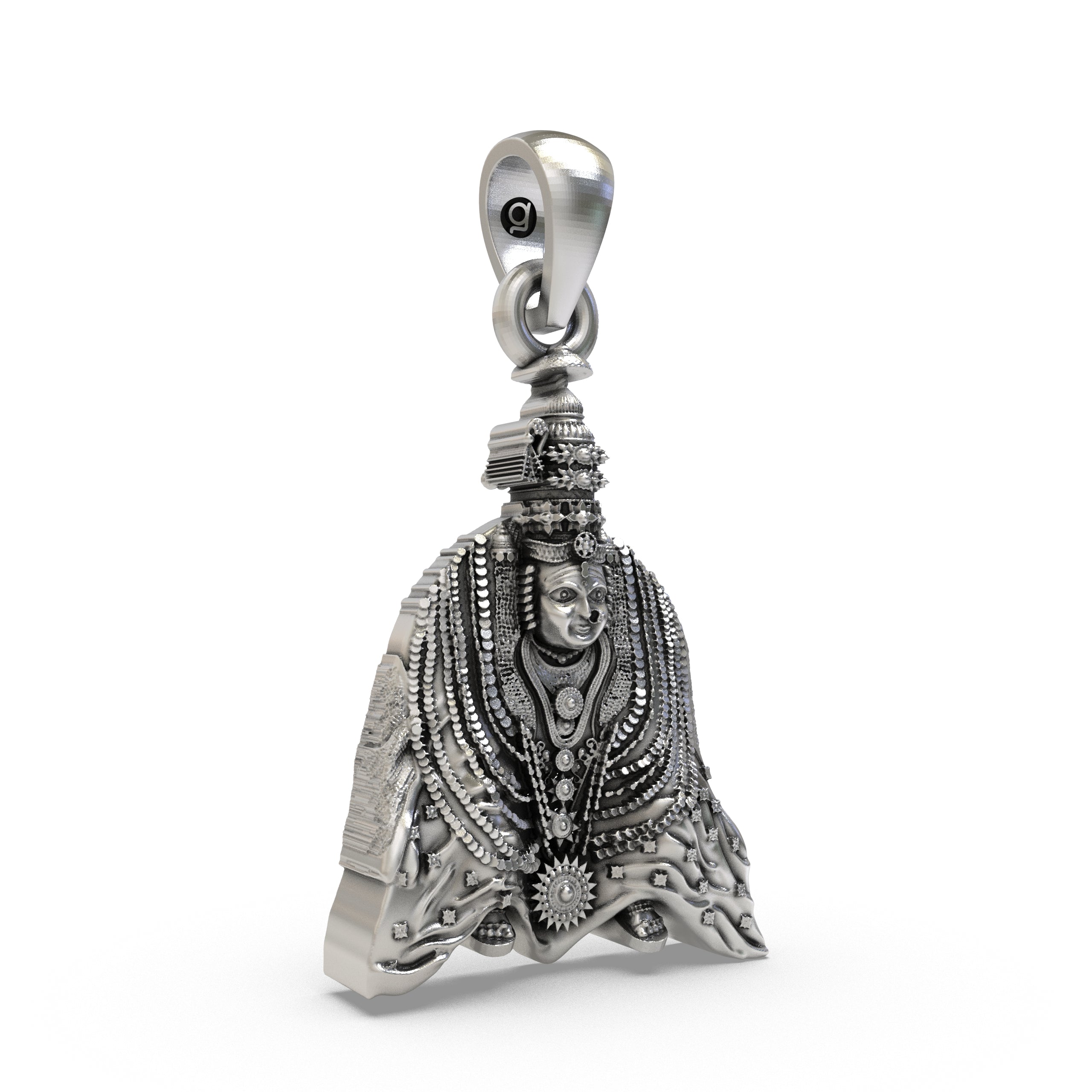 925 Silver Tulja Bhavani Pendant