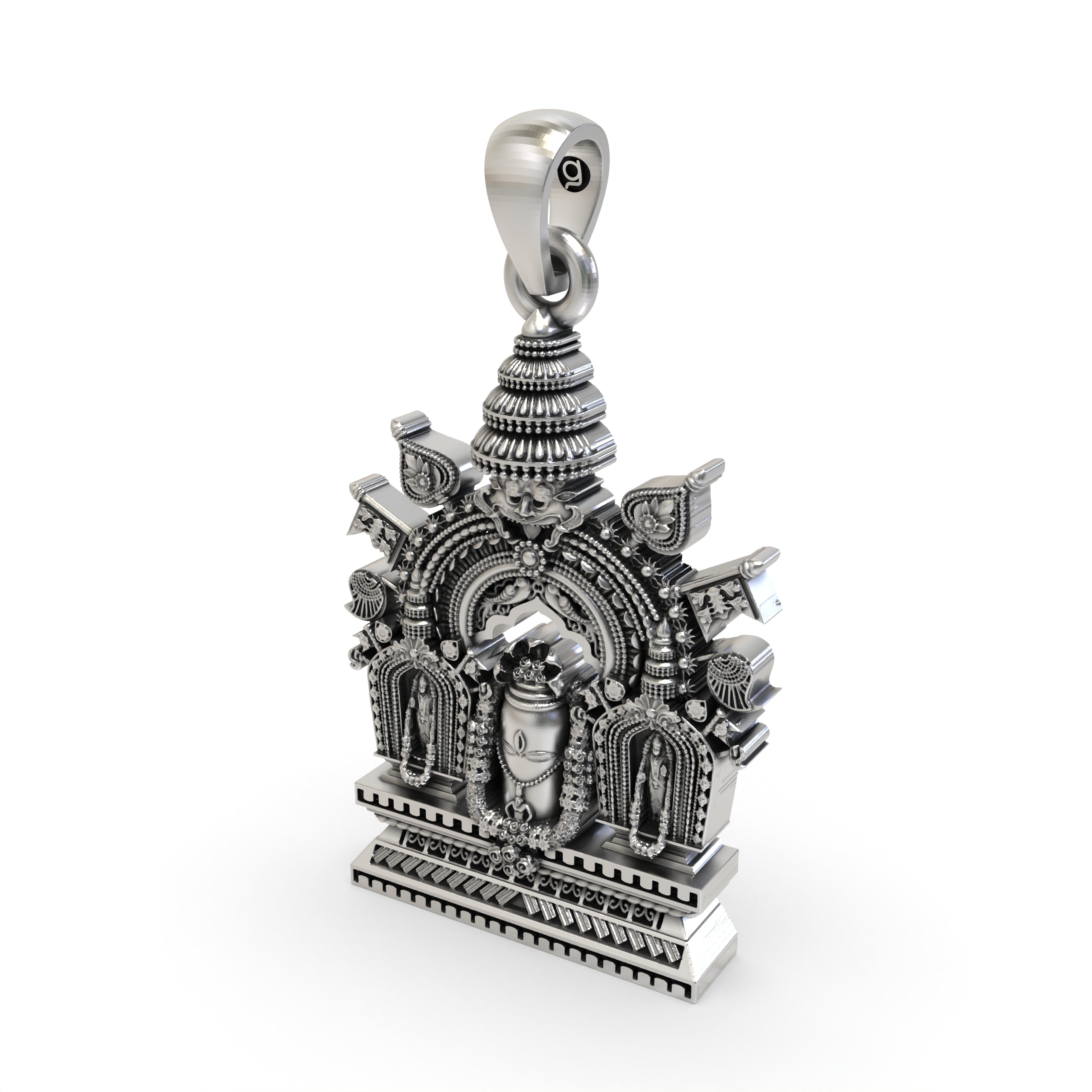 925 Silver Shivling Pendant – Divine Lord Shiva Lingam Amulet | Spiritual Protection Jewelry