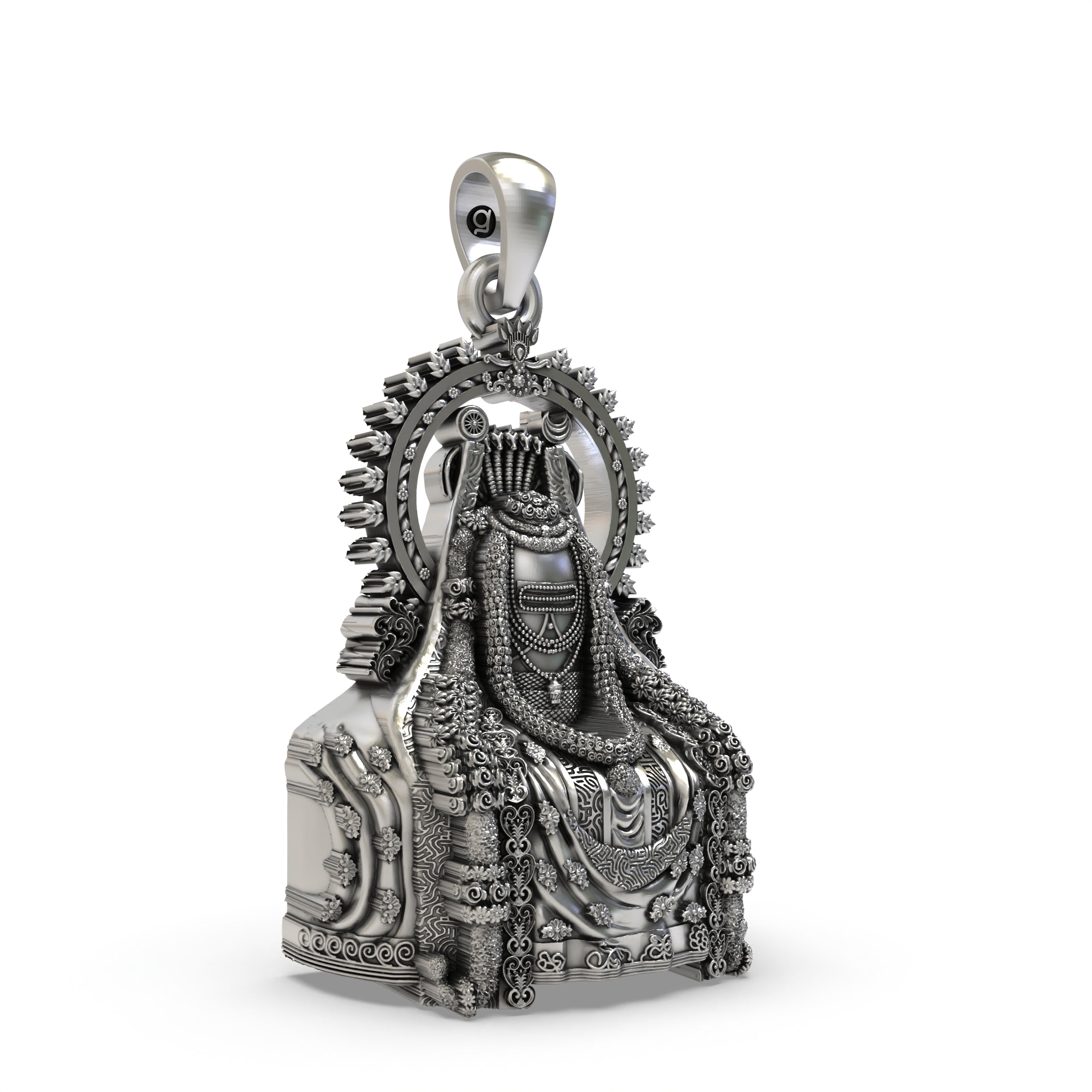 925 Silver Arunachala Shiva Lingam Pendant – Sacred Symbol of Lord Shiva & Mount Arunachala Energy
