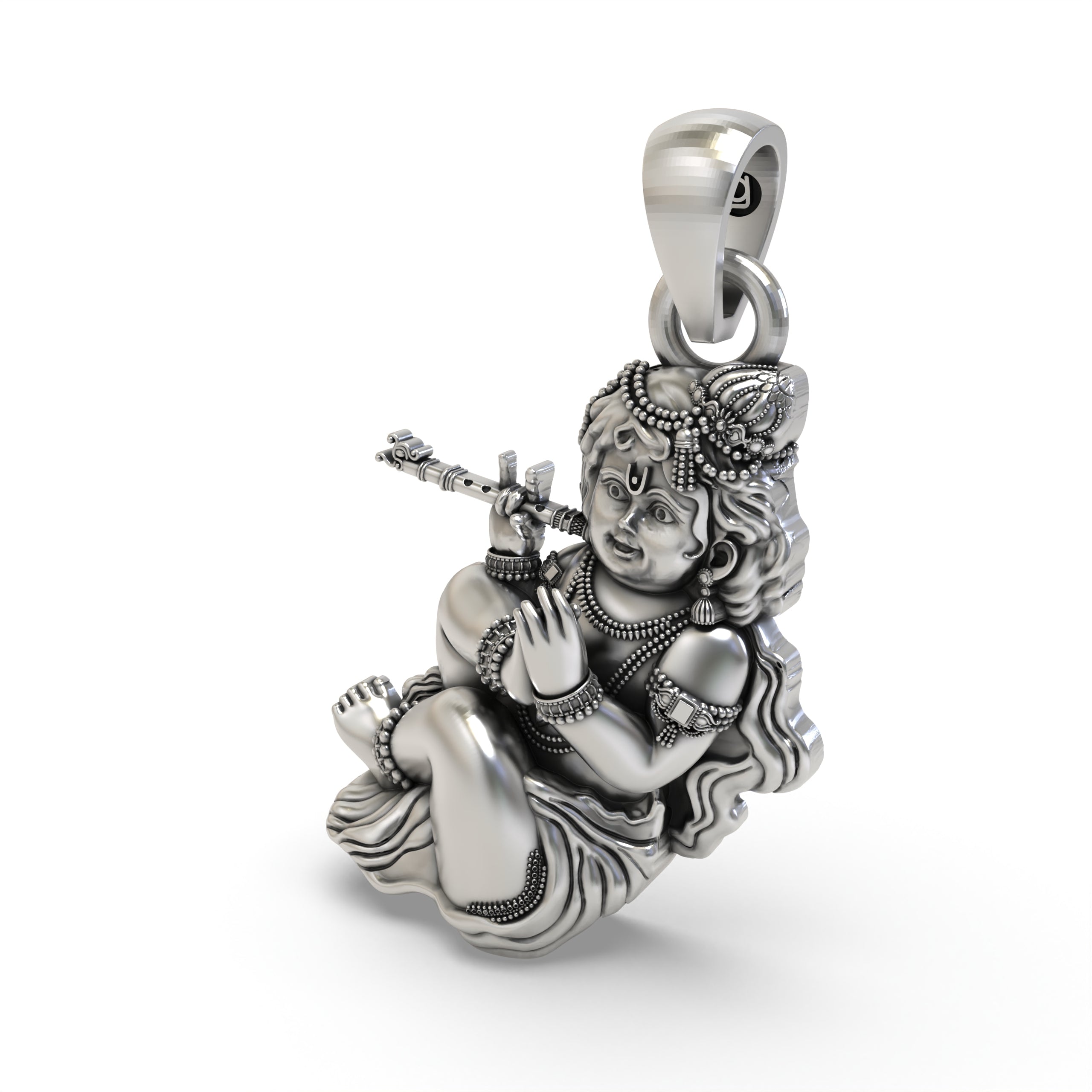 925 Silver Bal Gopal Pendant – Divine Baby Krishna Jewelry