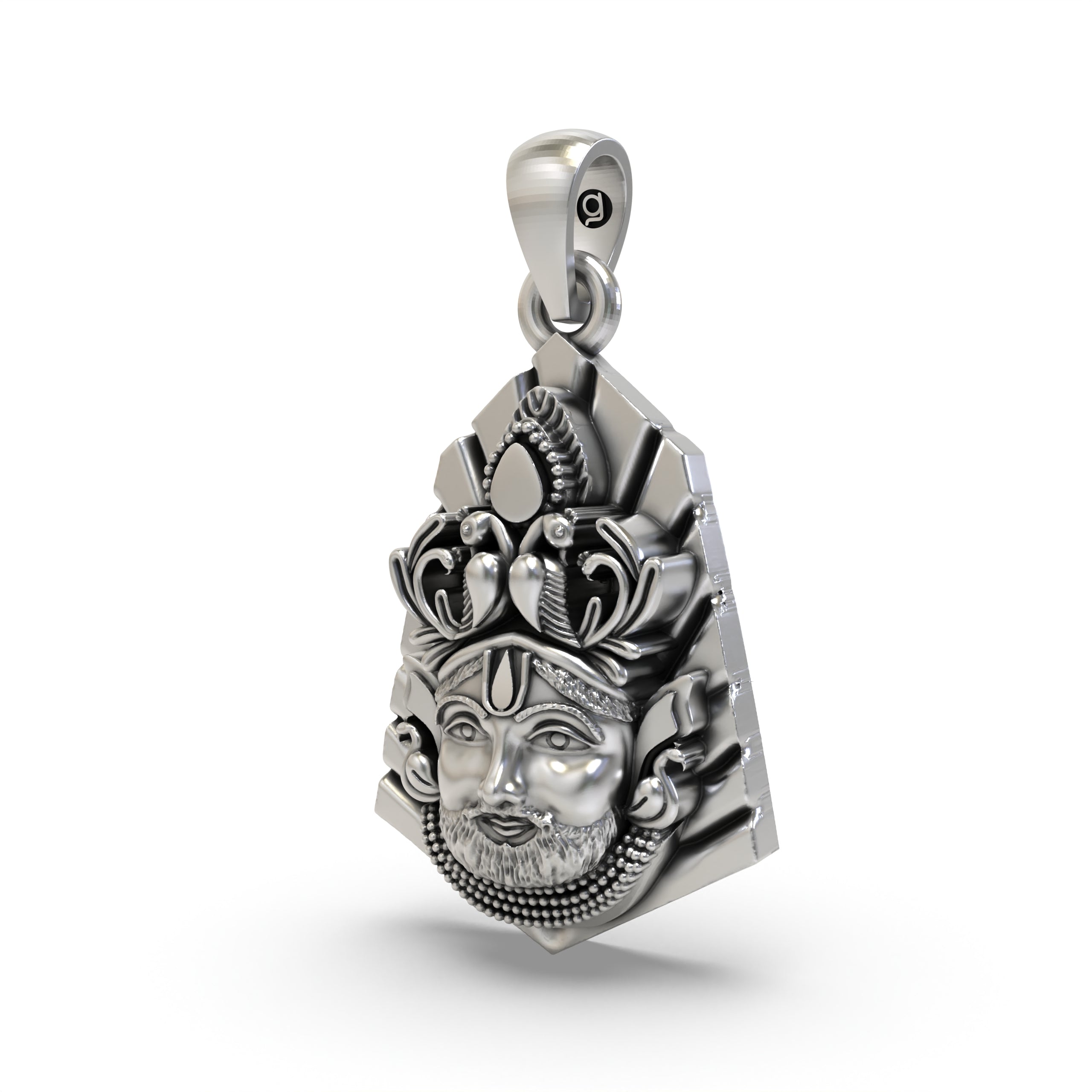 925 Sterling Silver Shyam Baba Pendant | Best Gift for Bhakts