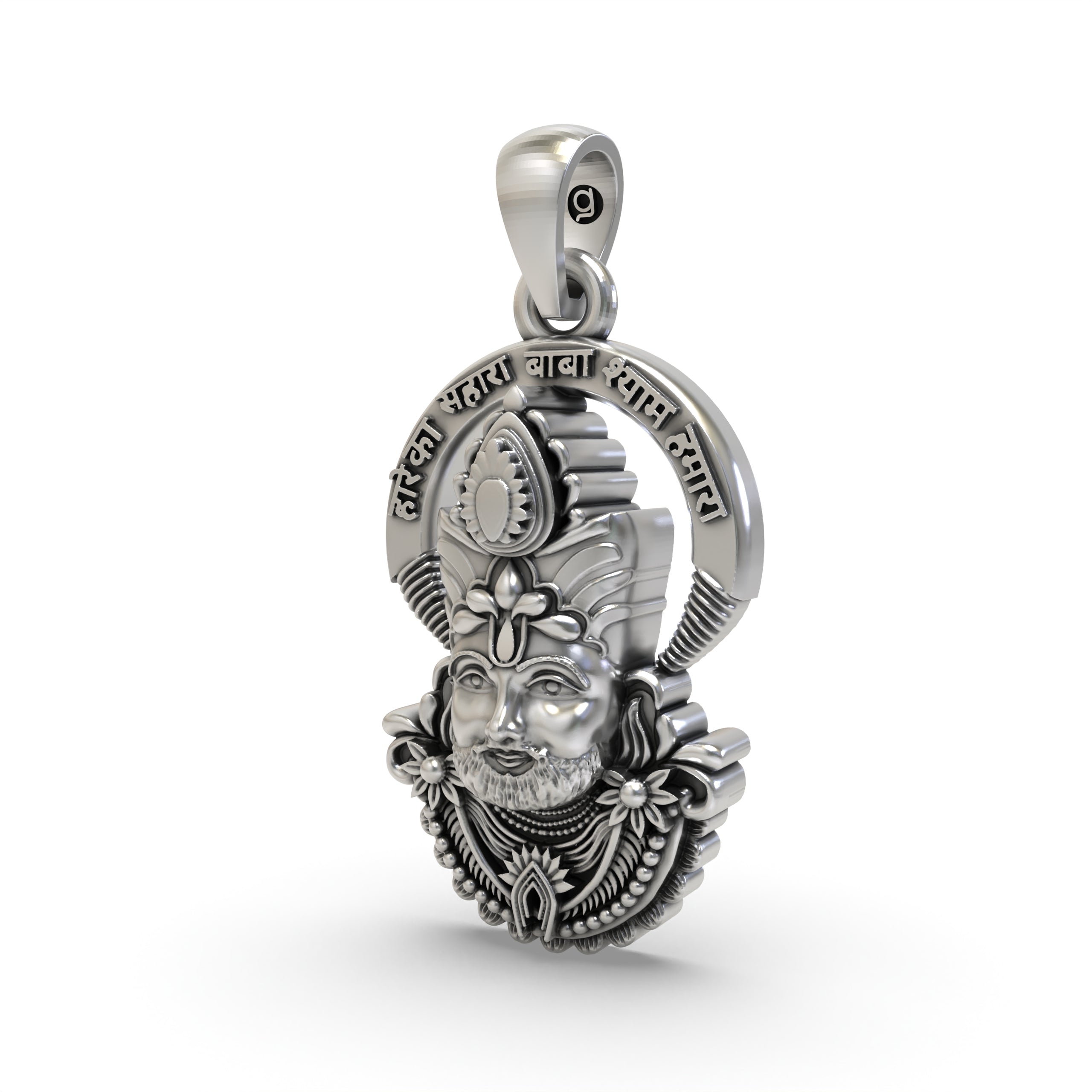 925 Silver Shyam Baba Face Jewelry | Powerful Spiritual Pendant