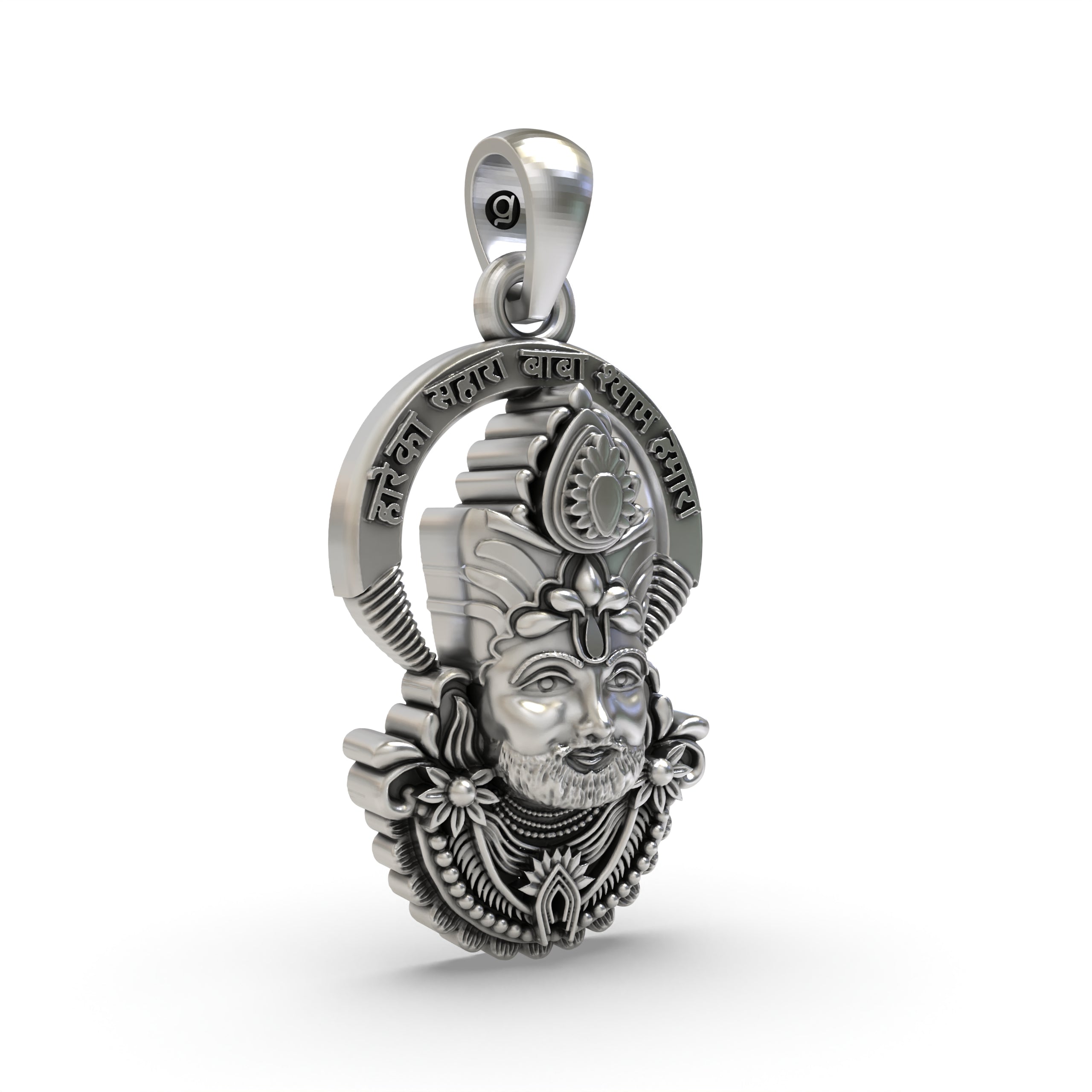 925 Silver Shyam Baba Face Jewelry | Powerful Spiritual Pendant