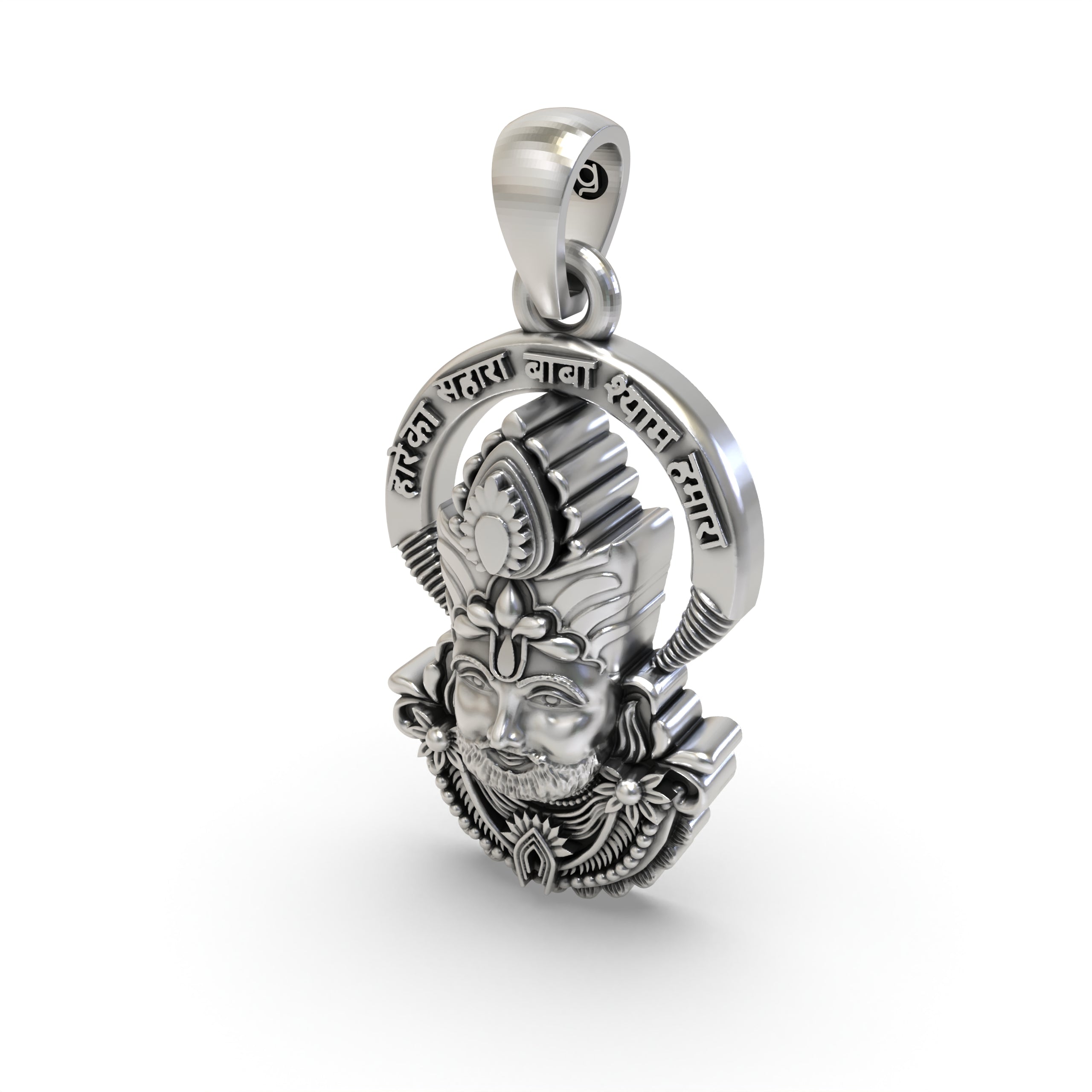 925 Silver Shyam Baba Face Jewelry | Powerful Spiritual Pendant
