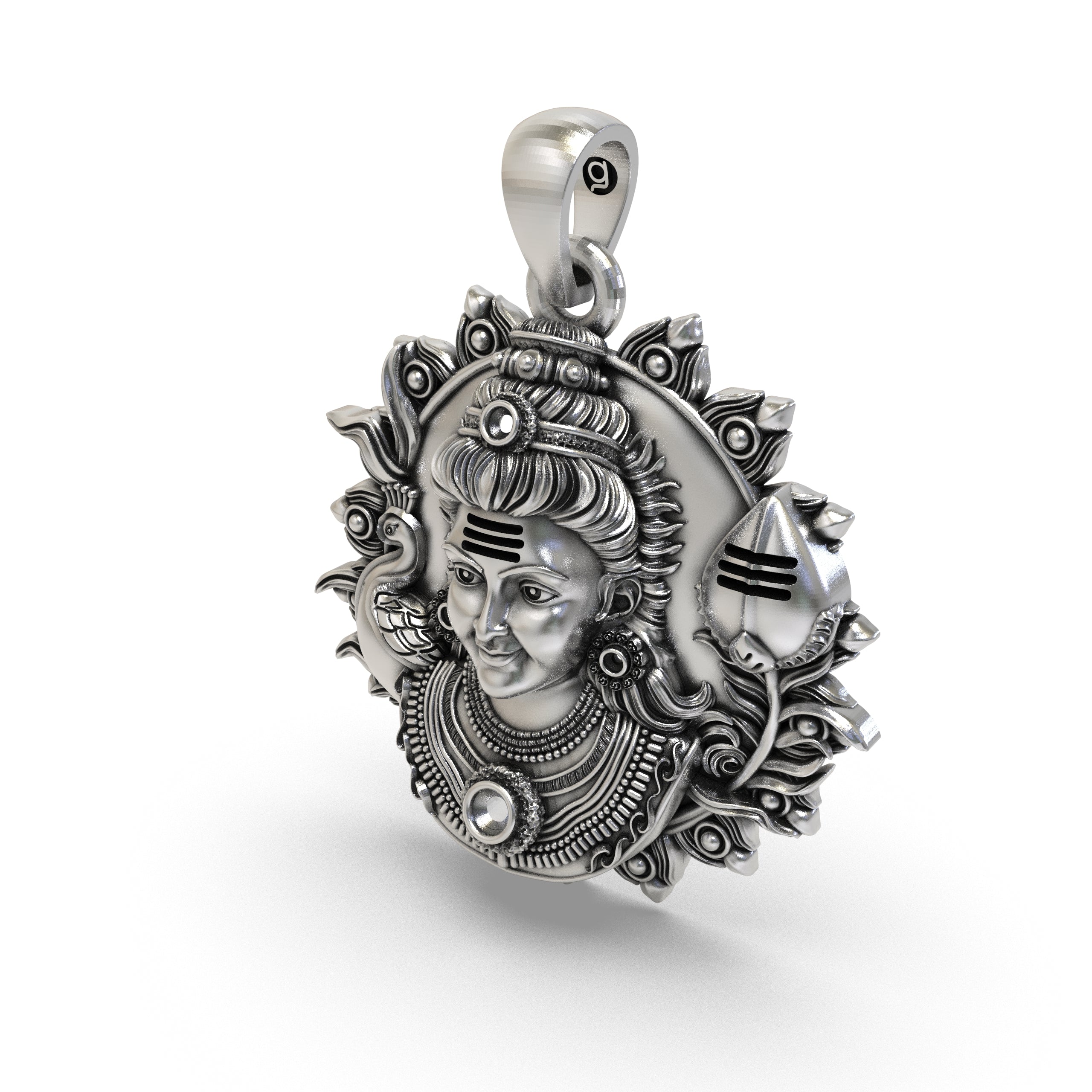 925 Silver Murugan Pendant | Lord Murugan Blessing Pendant for Spiritual Protection | Silver Hindu God Pendant | Murugan Pendant for Men & Women | Handcrafted Murugan Jewelry