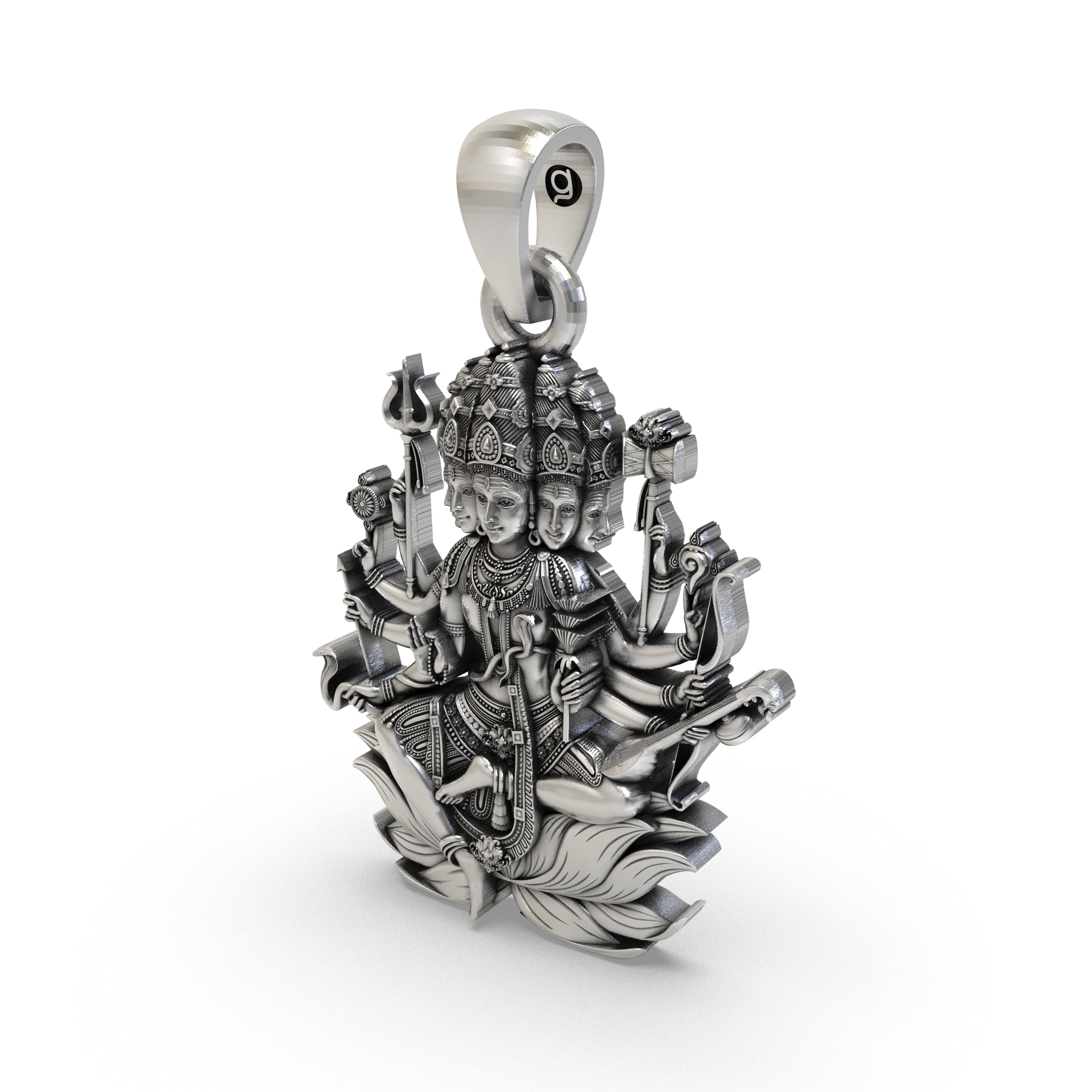 925 Silver Panchmukhi Shiva Pendant – Powerful Five-Faced Mahadev Amulet for Protection & Spiritual Energy