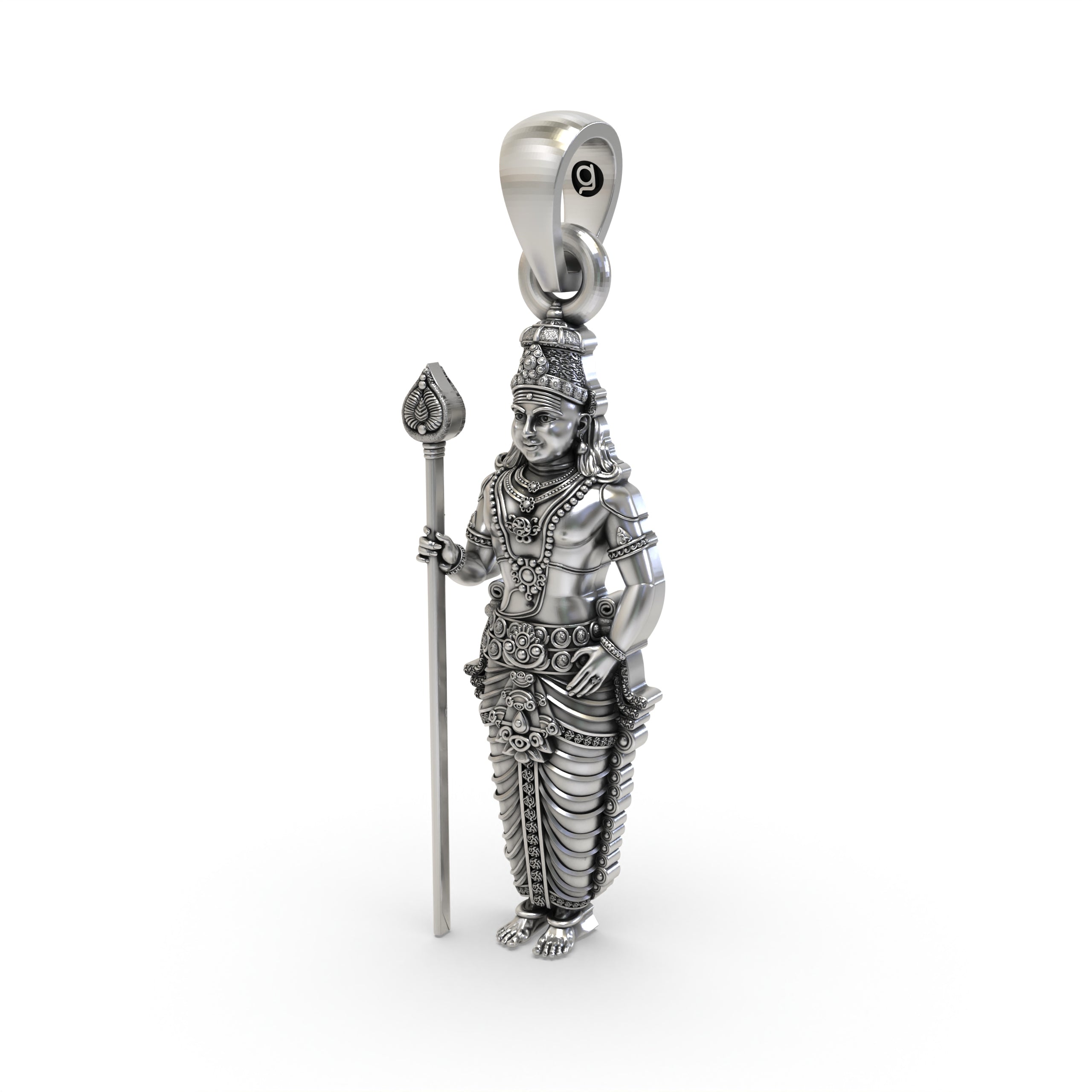 925 Silver Kartikeya Pendant | Murugan God Necklace India